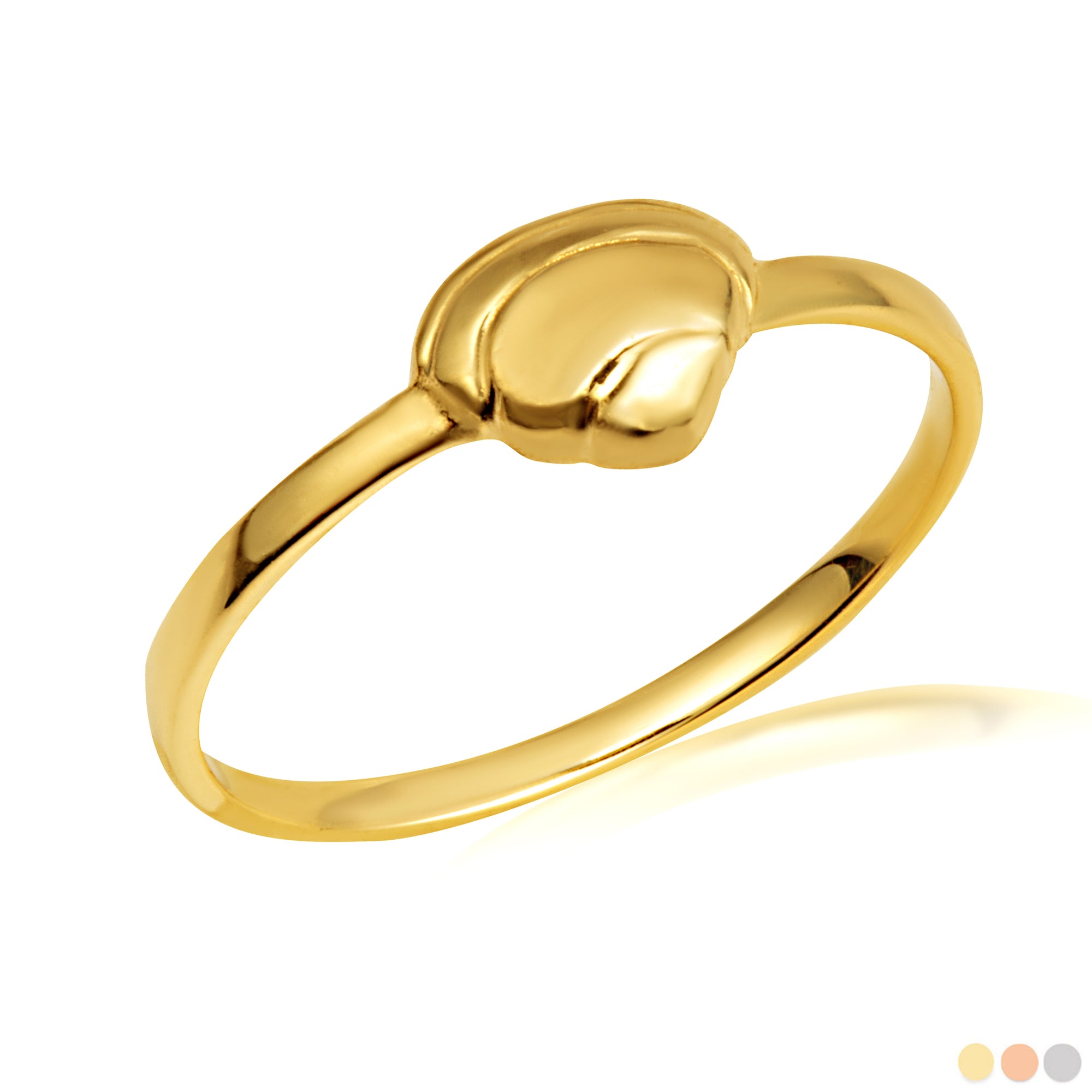 Gold Beach Seashell Ring