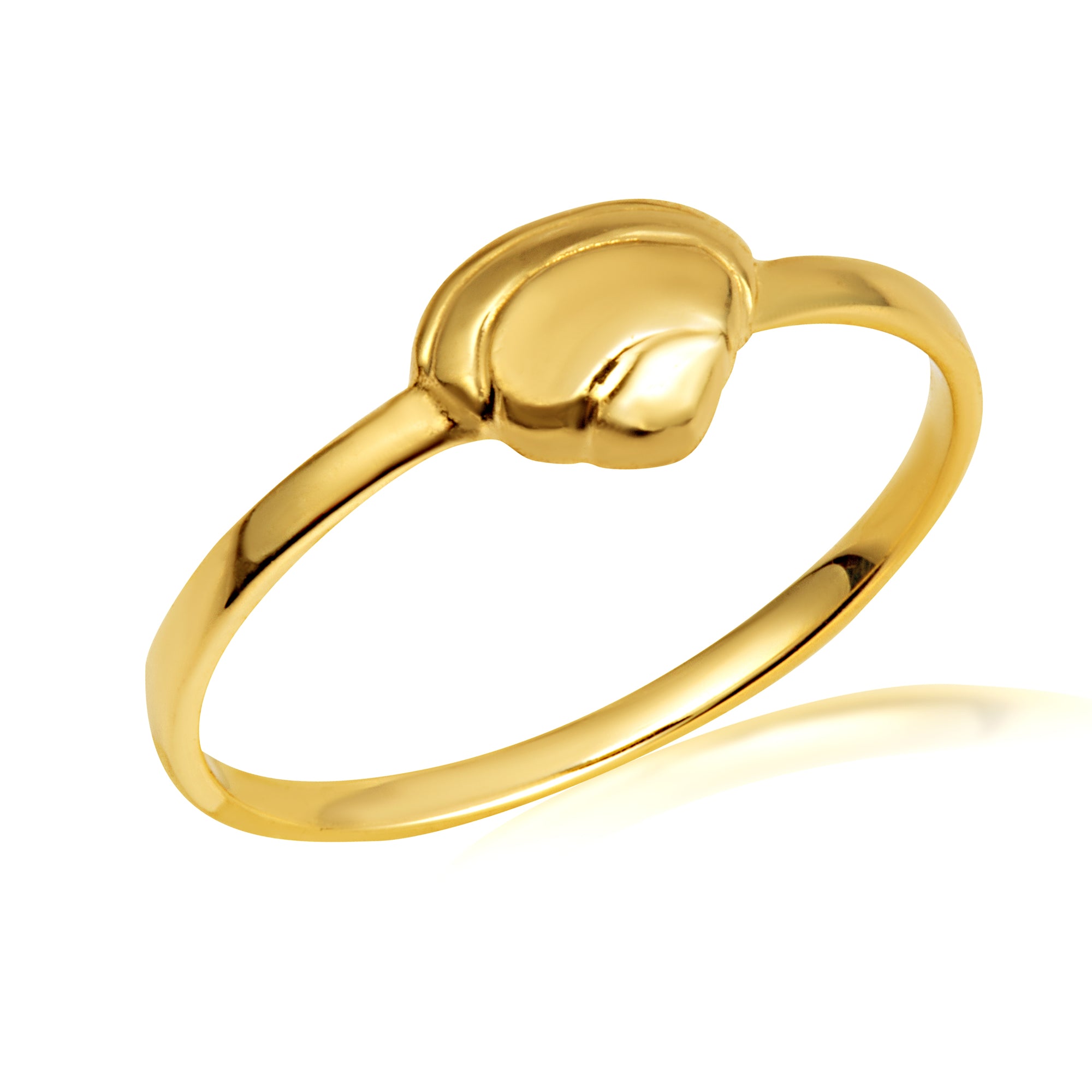 Gold Beach Seashell Ring, view 5