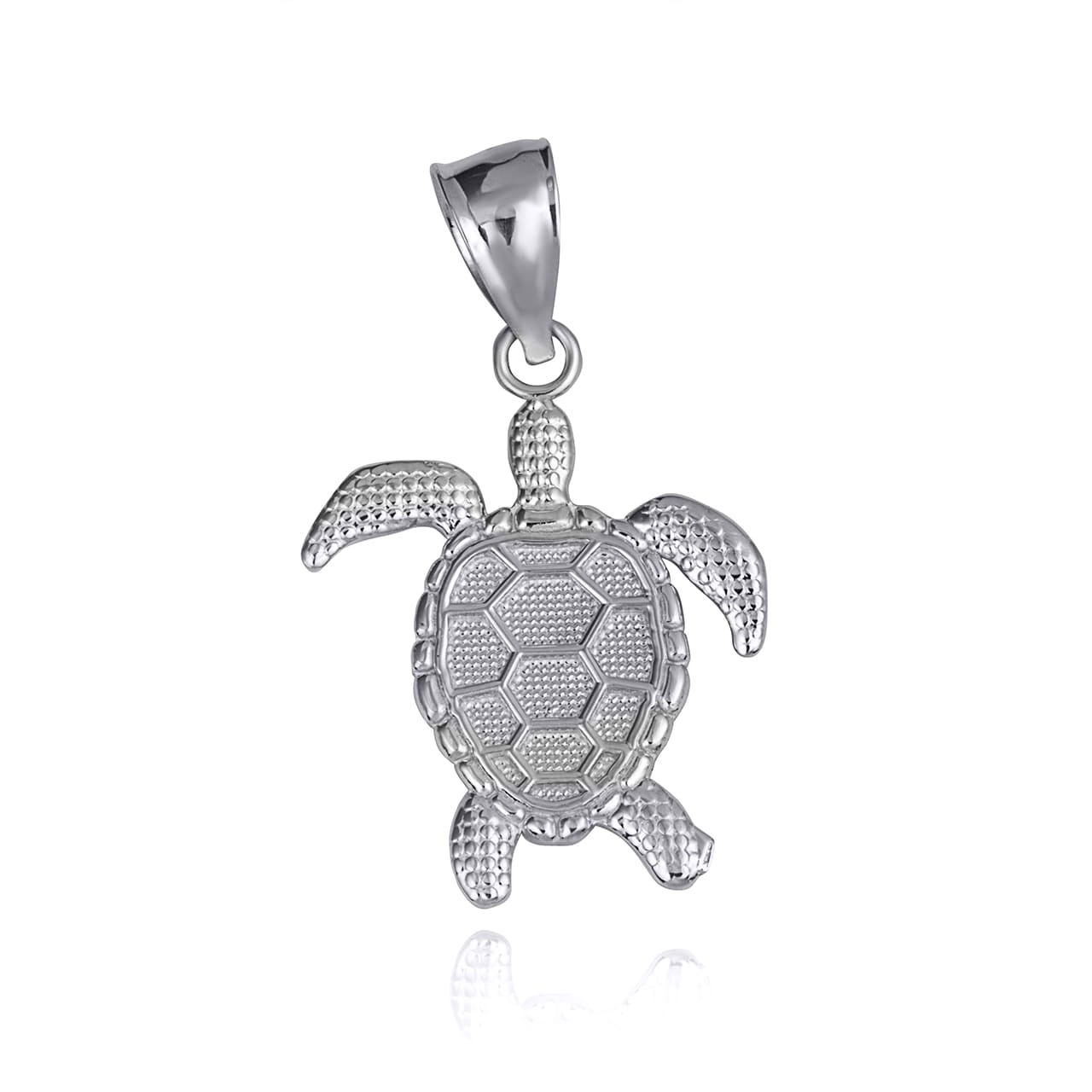 Gold Beaded Sea Turtle Ocean Pendant Necklace, view 5