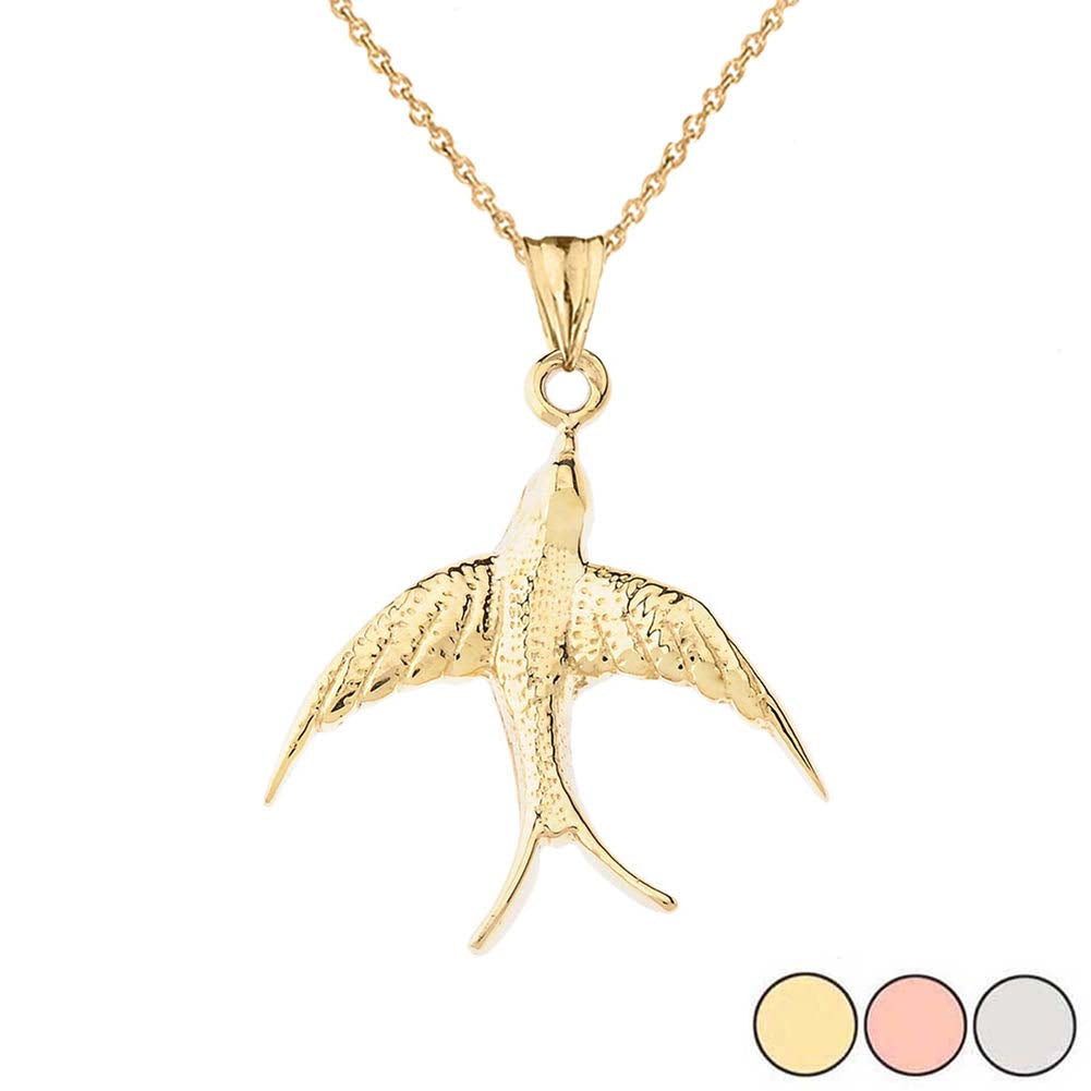 Gold Bird Pendant Necklace