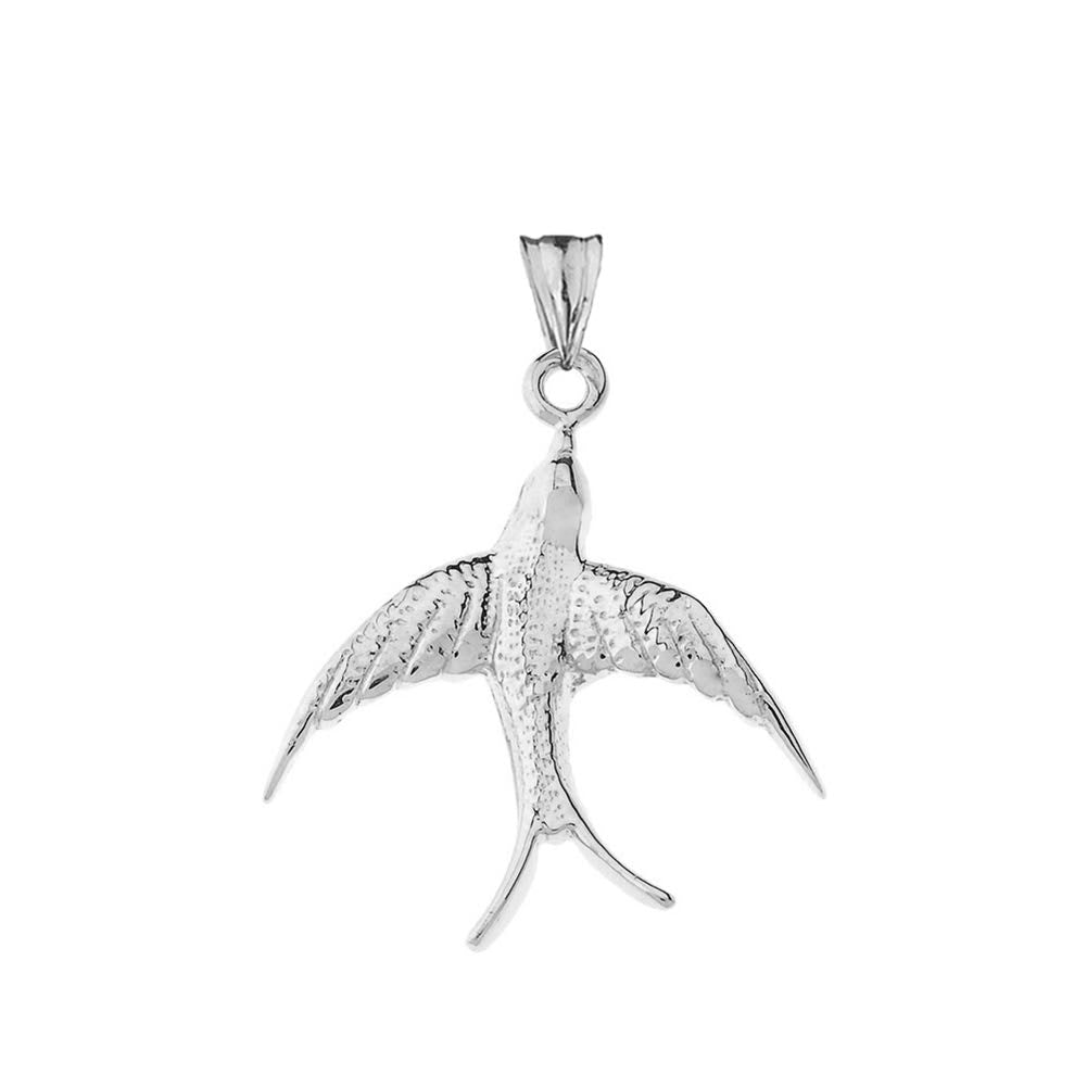 Gold Bird Pendant Necklace, view 6