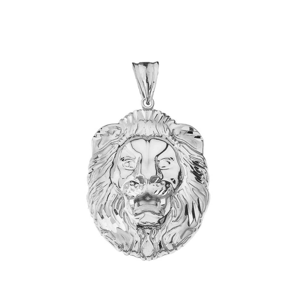 Gold Bold Lion Statement Pendant Necklace (Large), view 7