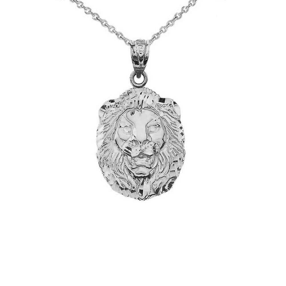 Gold Bold Lion Statement Small Pendant Necklace (0.97"), view 5