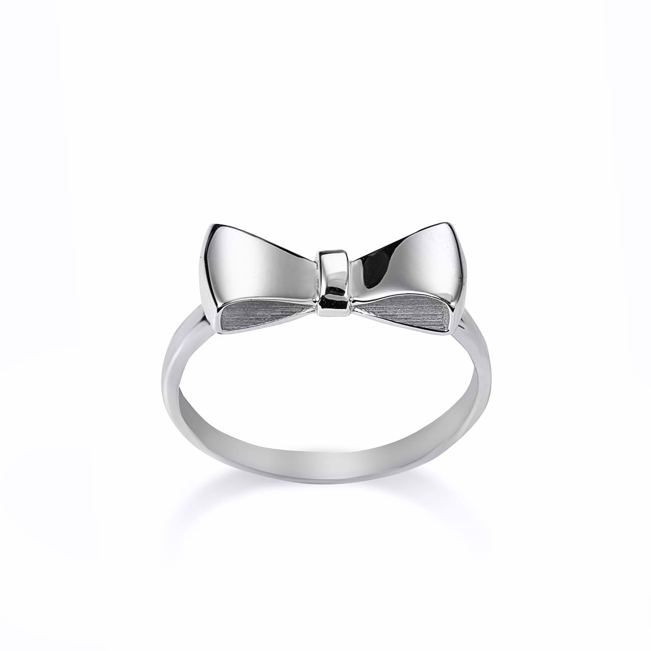 Gold Bow Tie Ribbon Ring, view 4