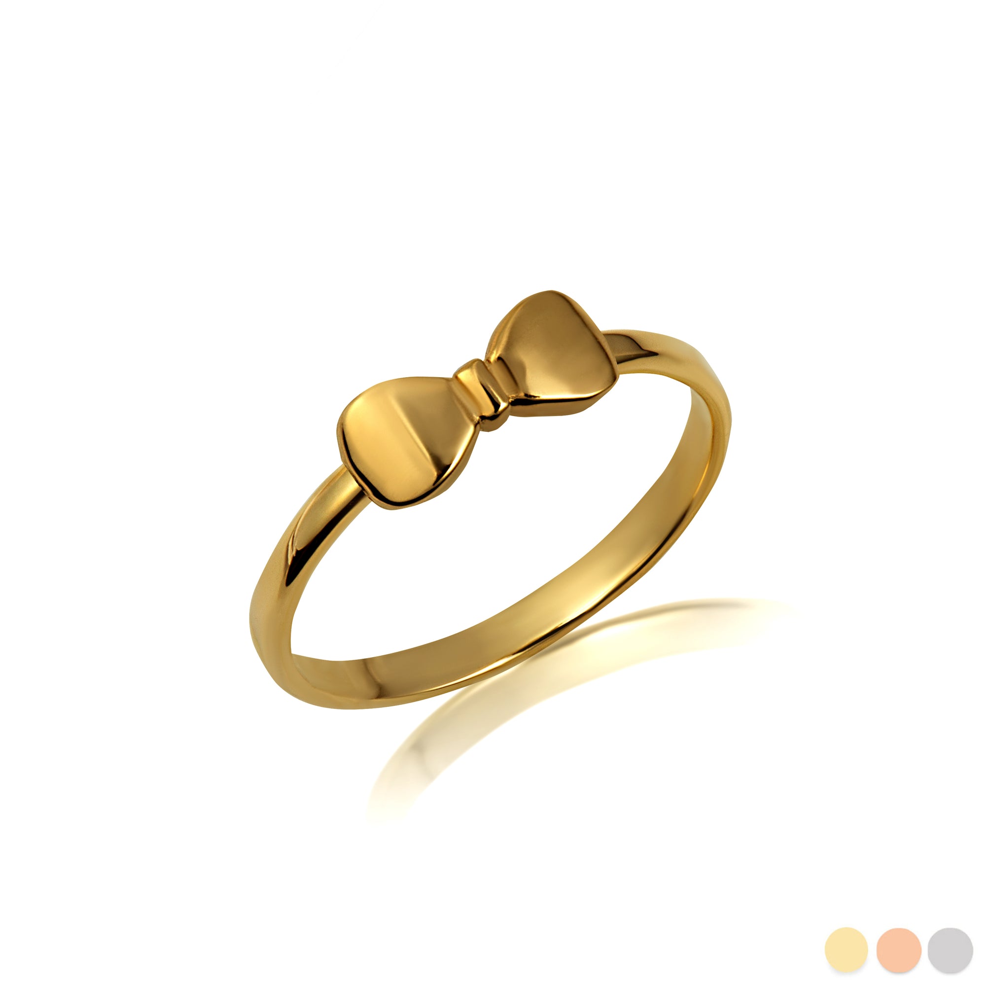 Gold Bow Tie Ring