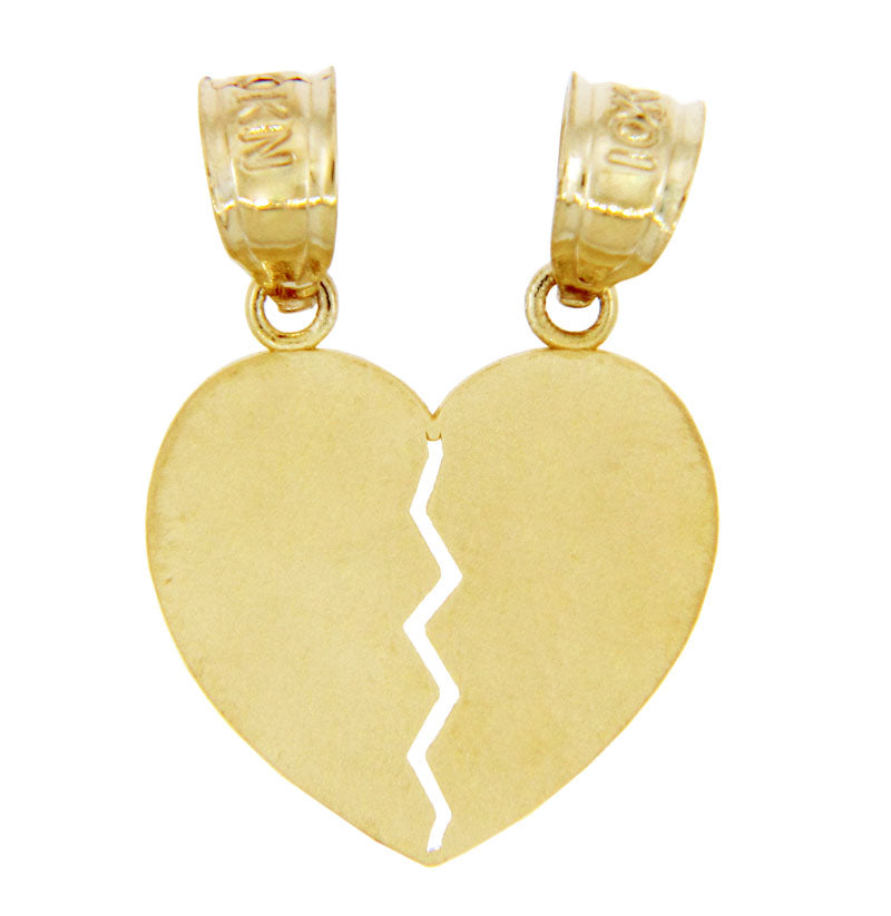 Gold Breakable Heart Pendant