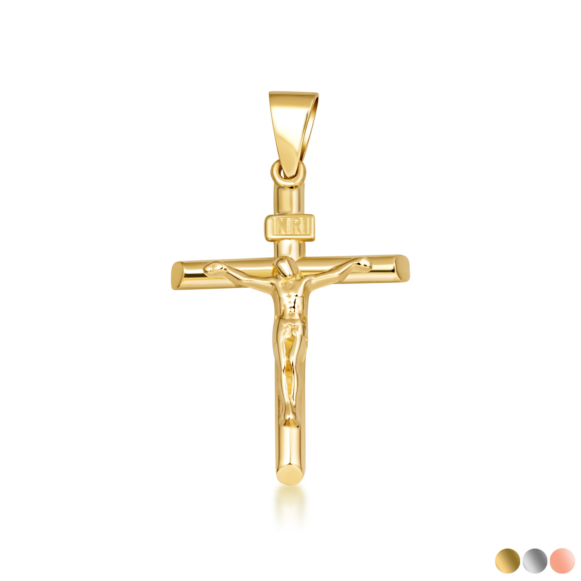 Gold Catholic Crucifix