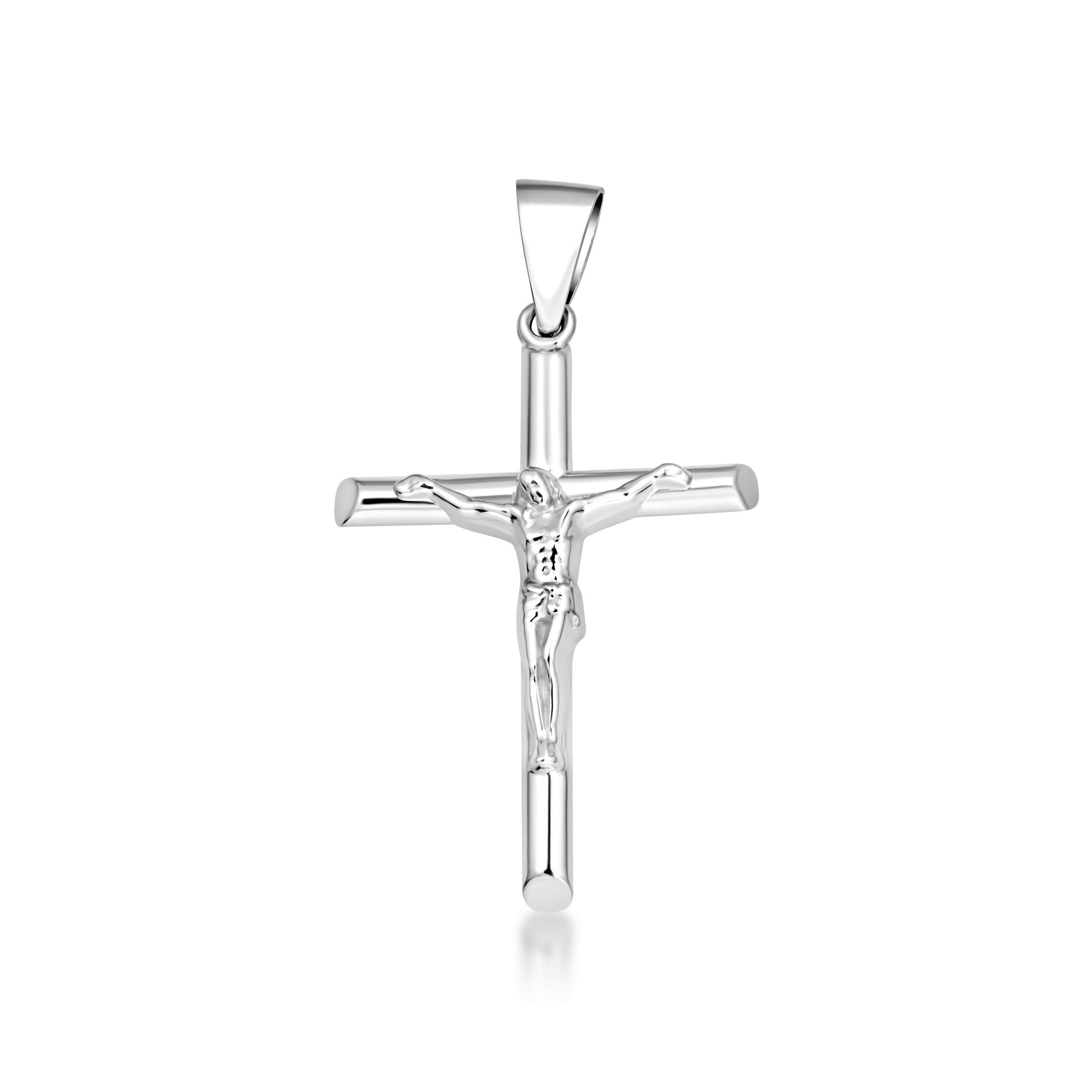Gold Catholic Crucifix Pendant, view 6