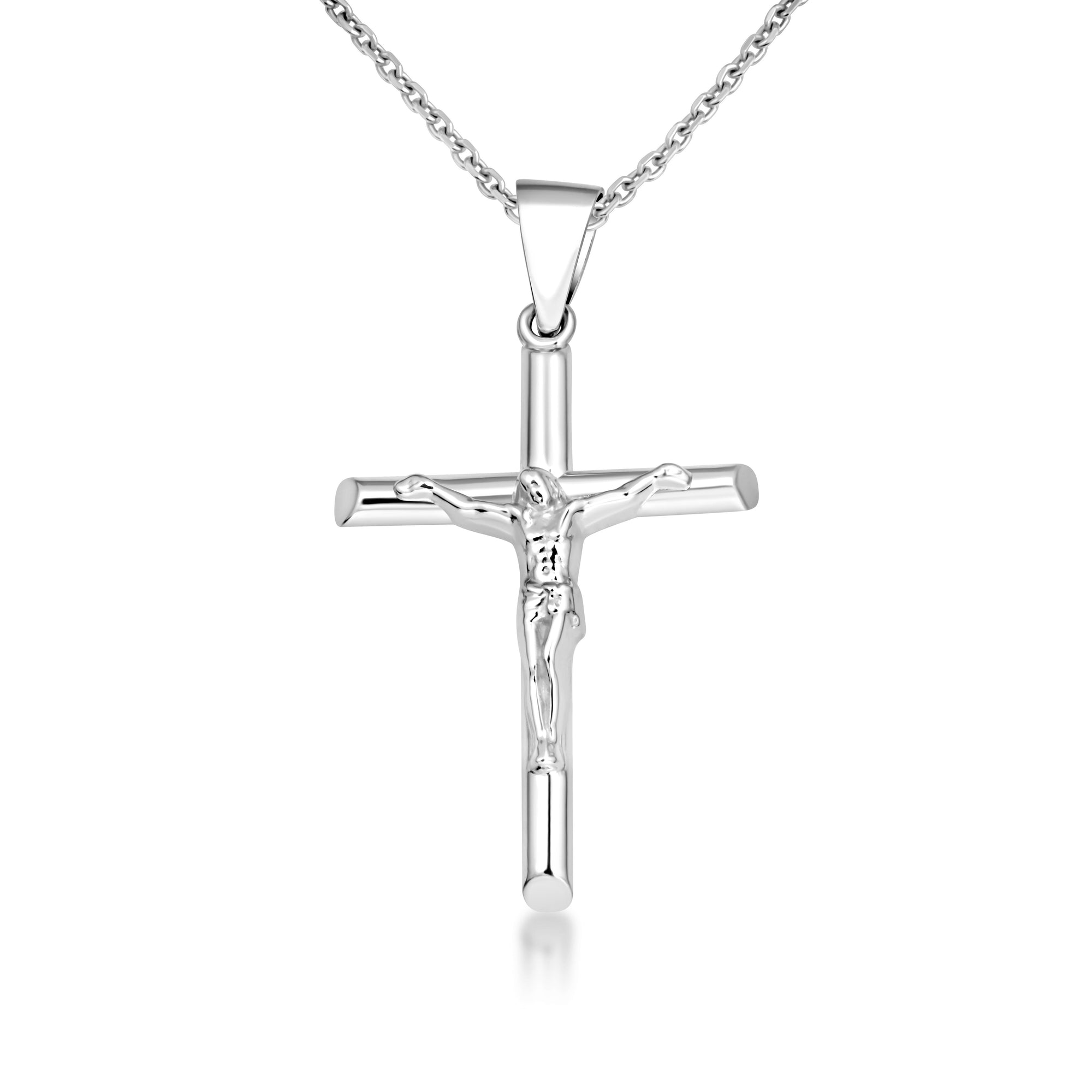 Gold Catholic Crucifix Pendant, view 7