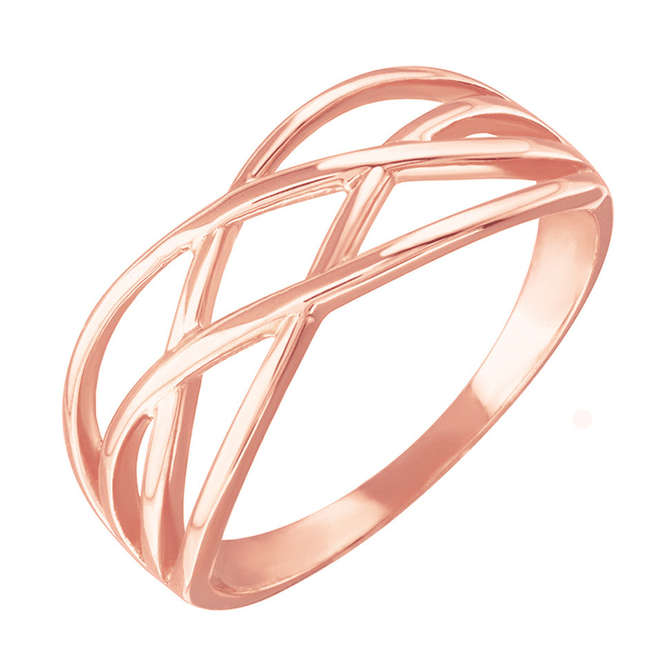Gold Celtic Knot Thin Band Women's Ring, view 3