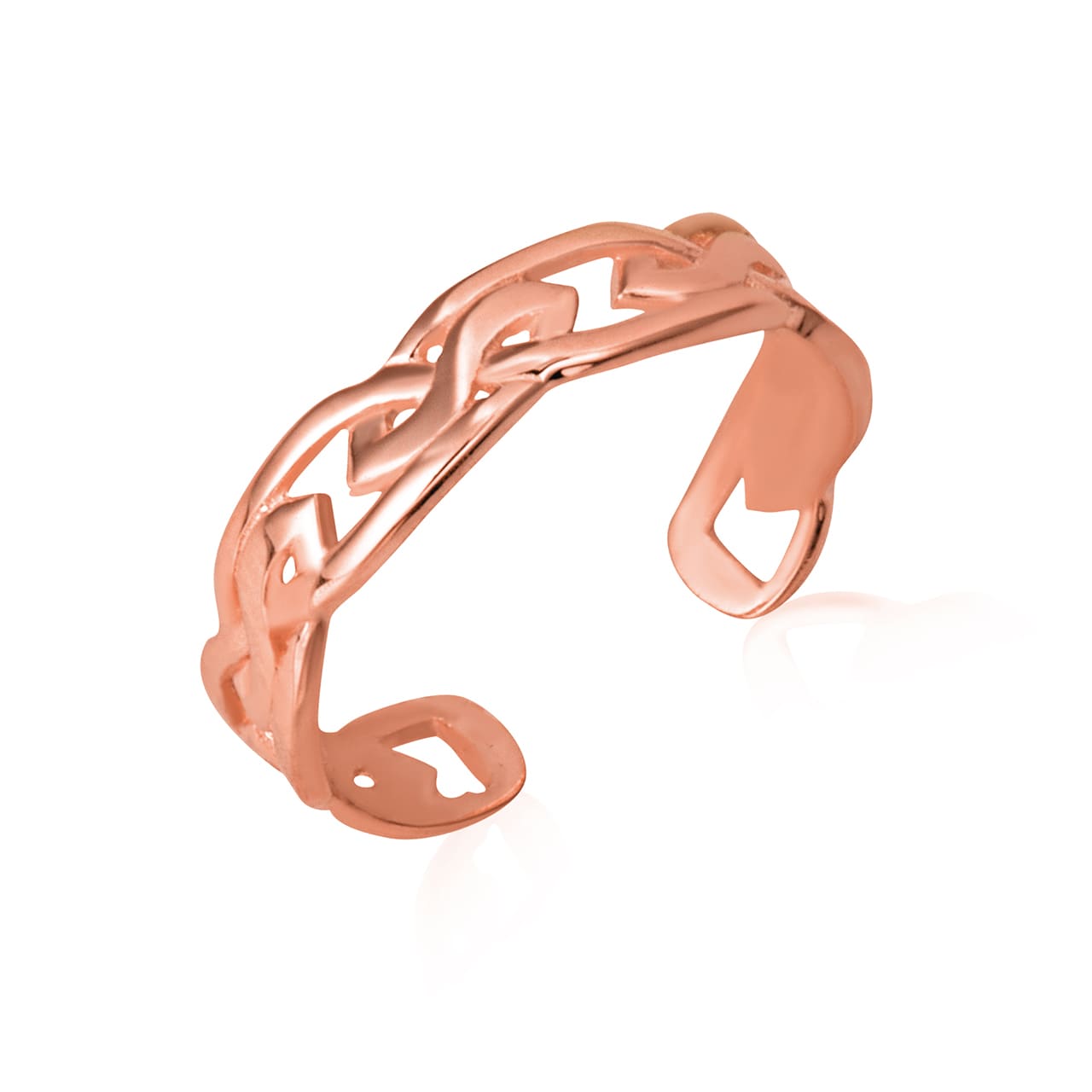 Gold Celtic Trinity Toe Ring, view 3