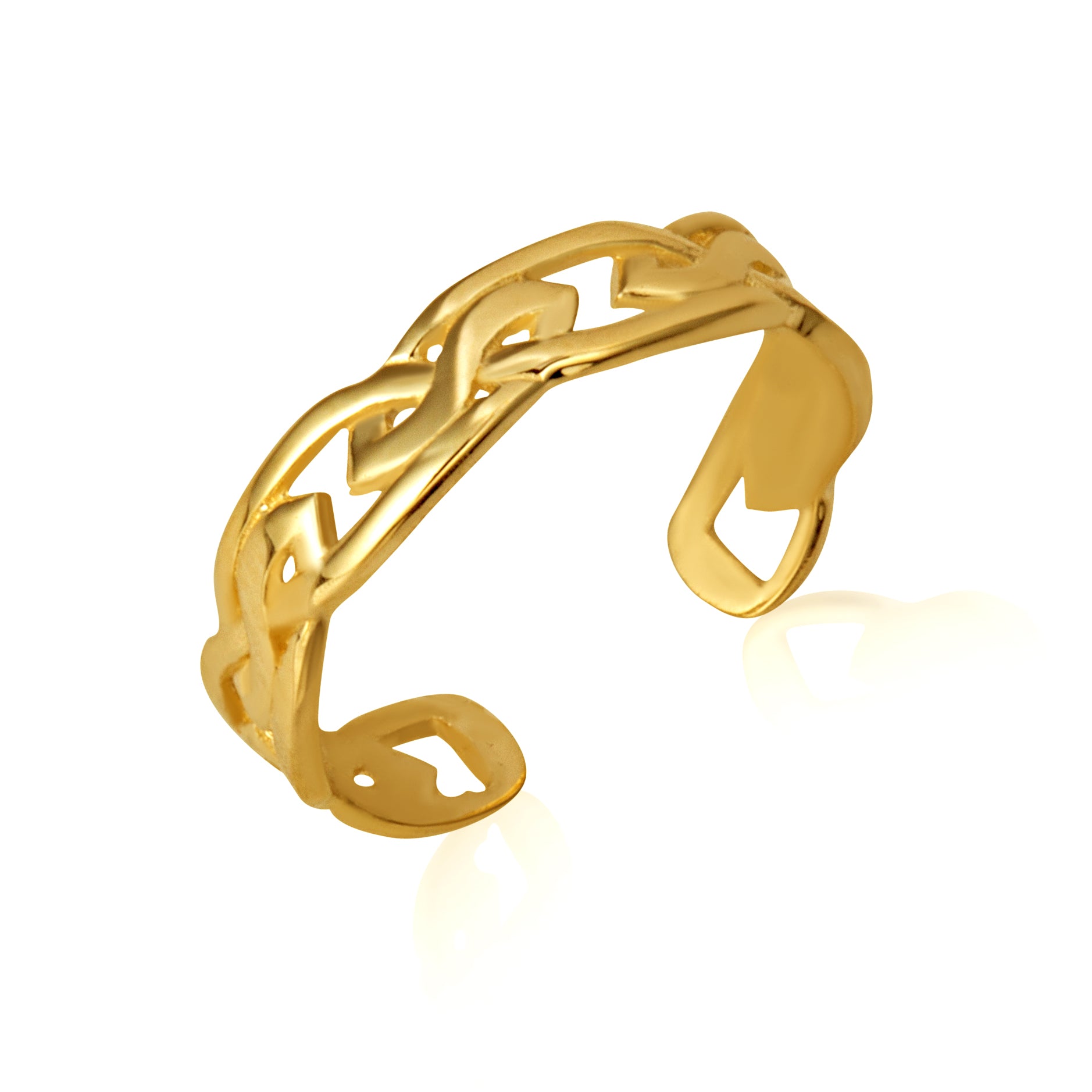 Gold Celtic Trinity Toe Ring, view 5
