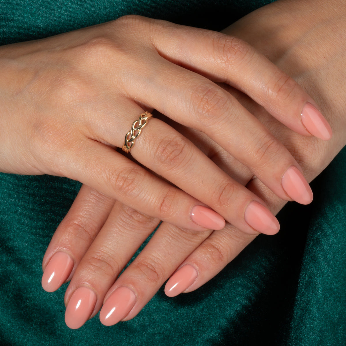 Gold Celtic Trinity Weave Ring, view 2