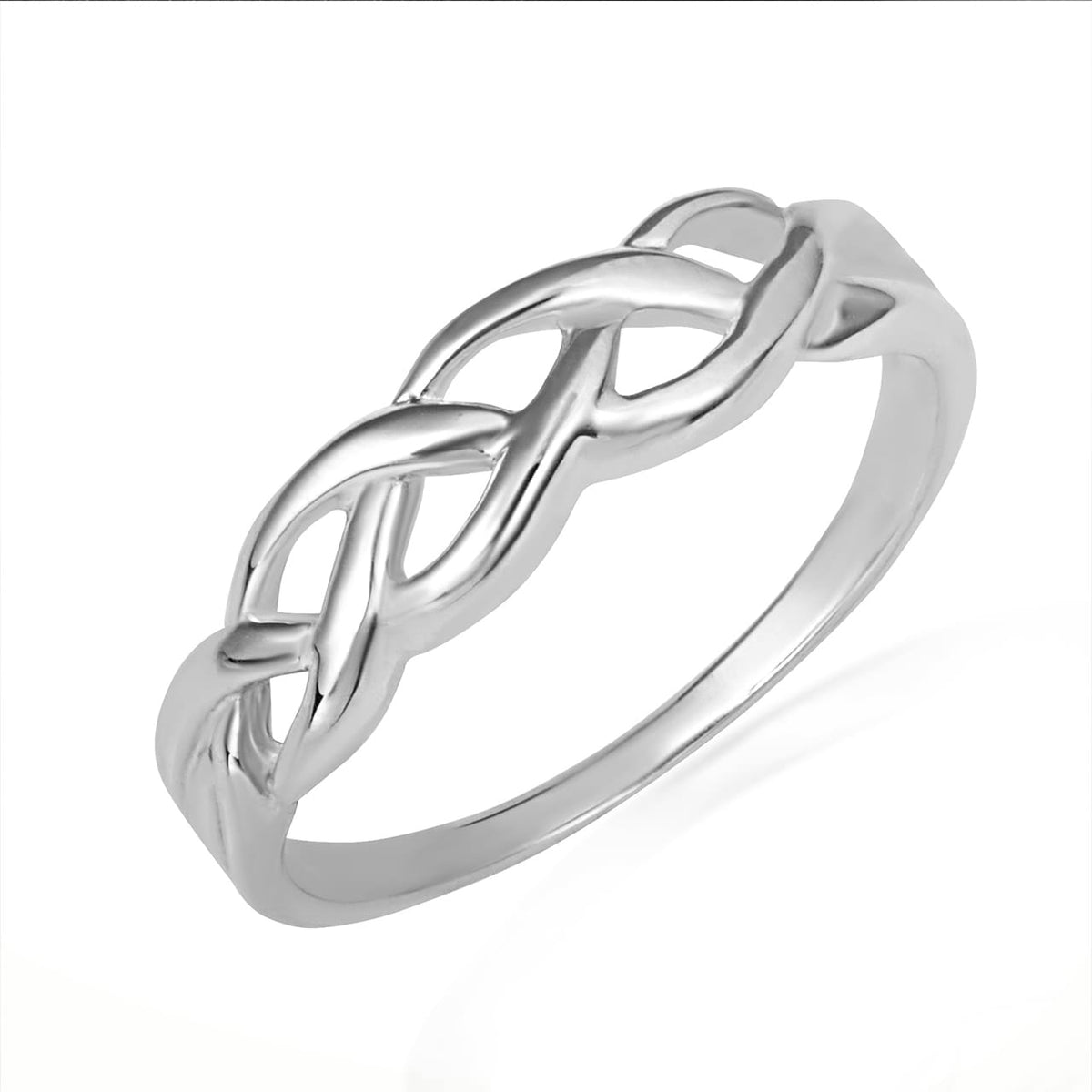 Gold Celtic Trinity Weave Ring, view 3
