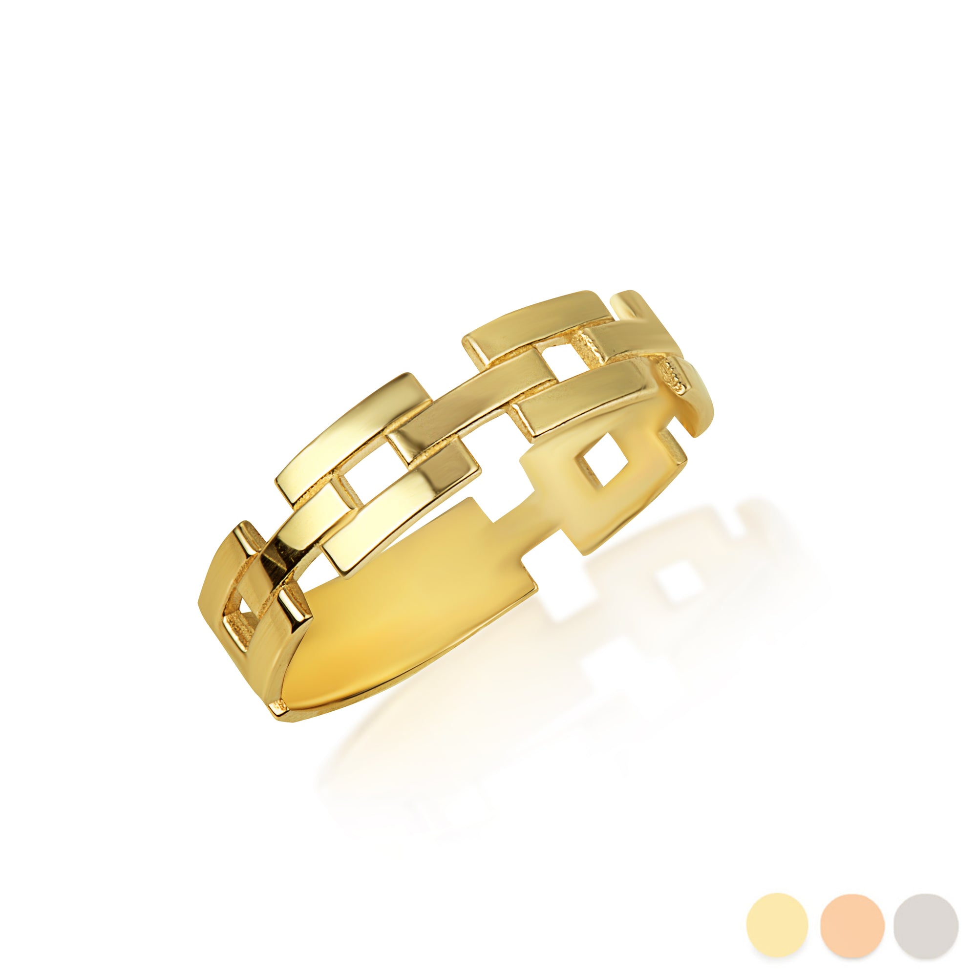 Gold Chain Link Ring
