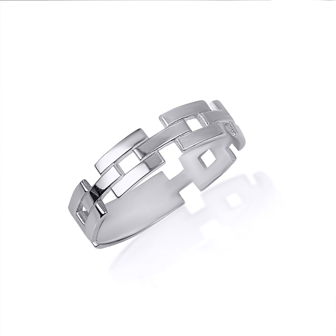 Gold Chain Link Ring, view 3