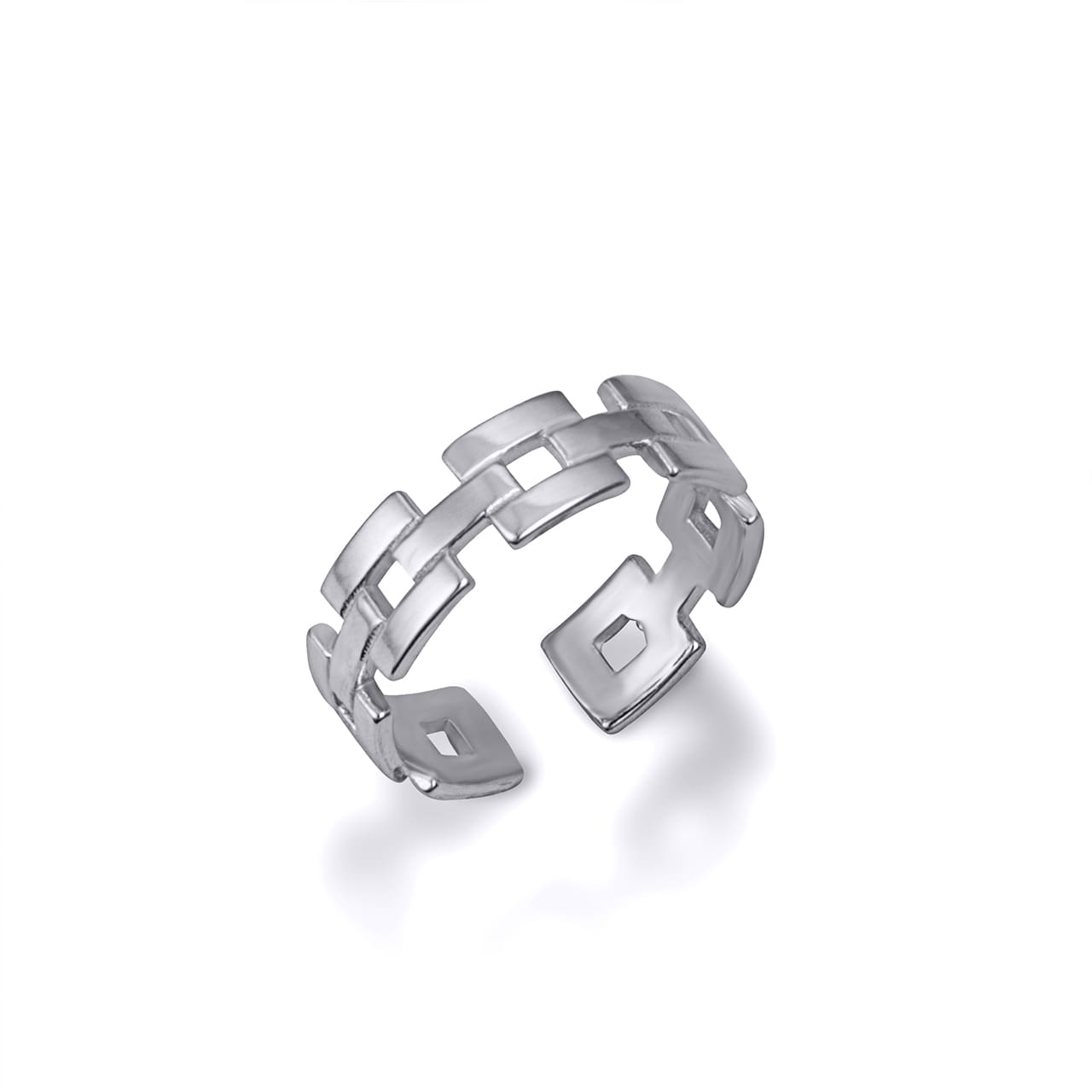 Gold Chain Link Toe Ring, view 3