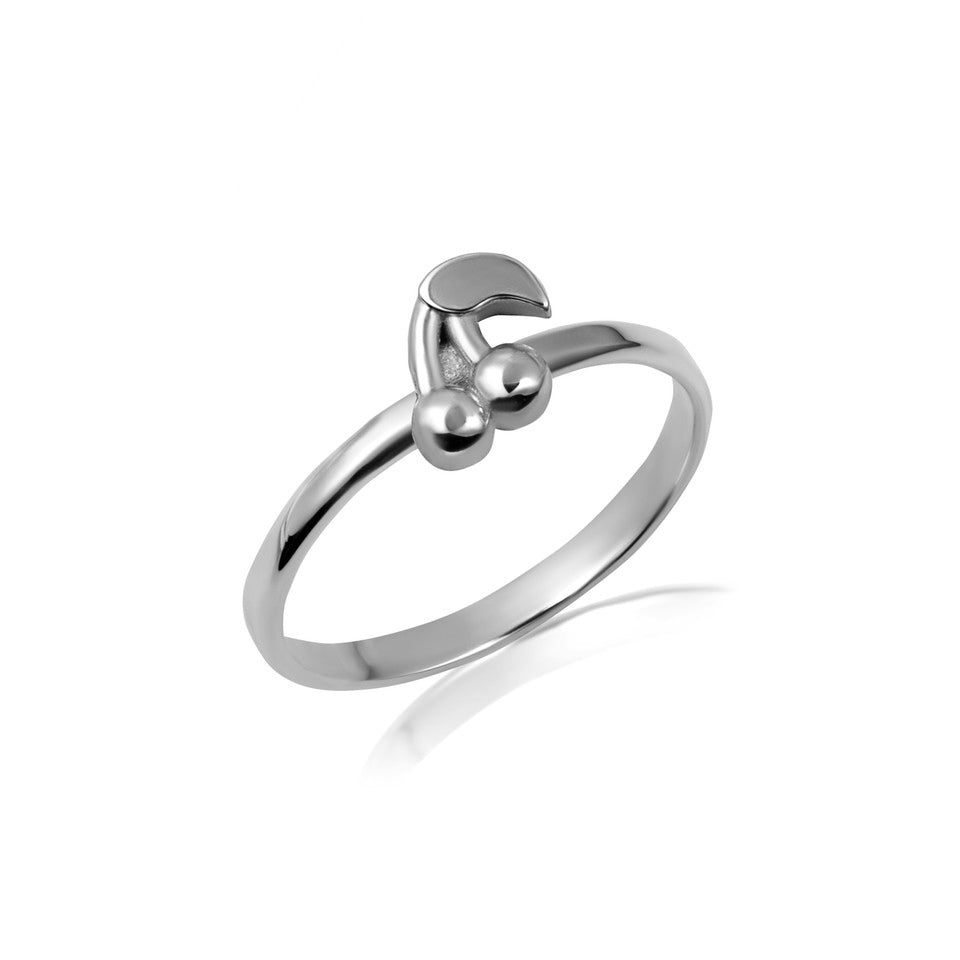 Gold Cherry Fruit Lucky Ring, view 3