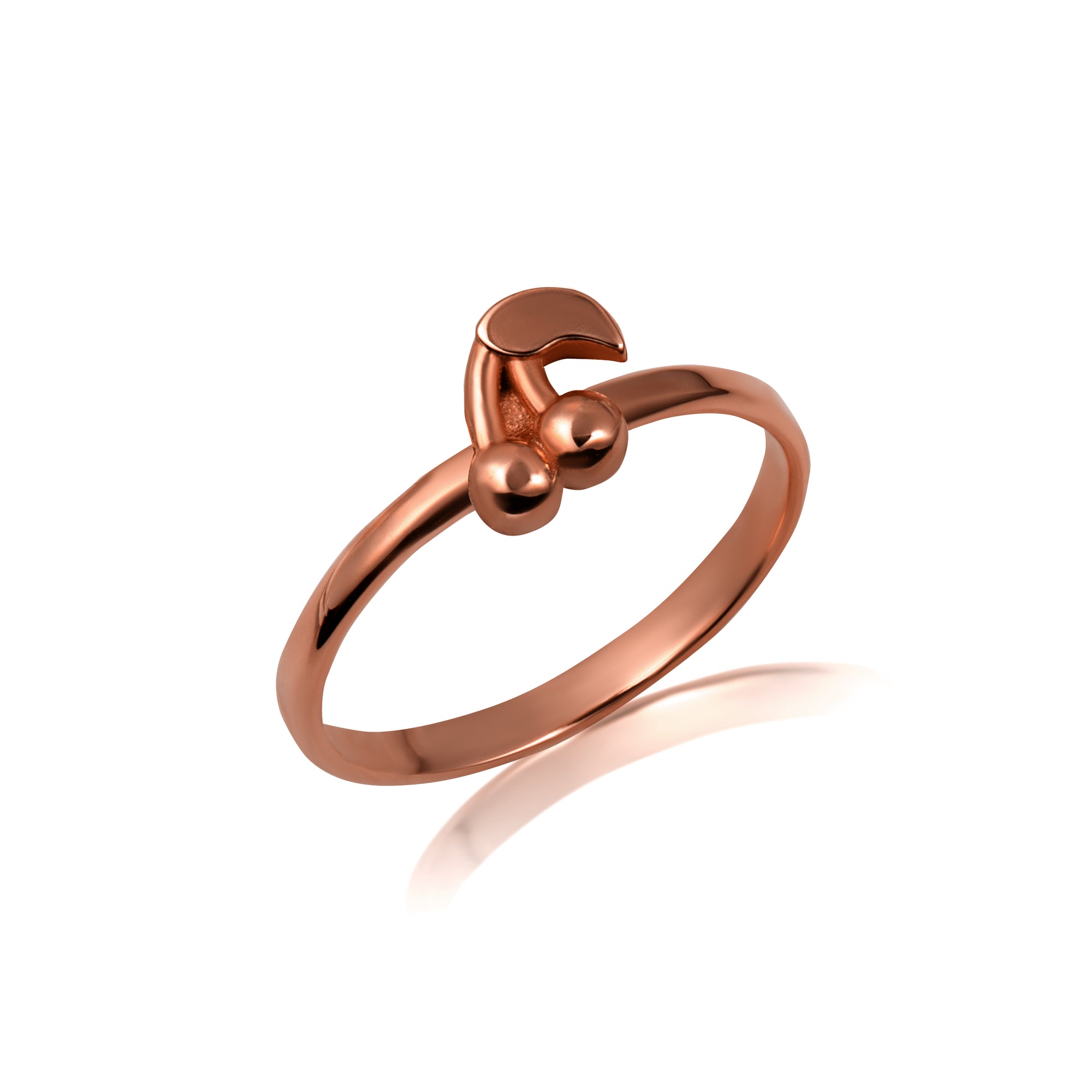 Gold Cherry Fruit Lucky Ring, view 4