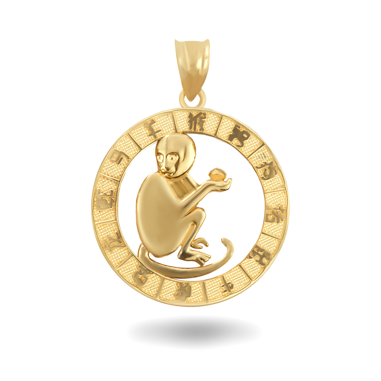 Gold Chinese New Year Zodiac Pendant Necklace, view 8