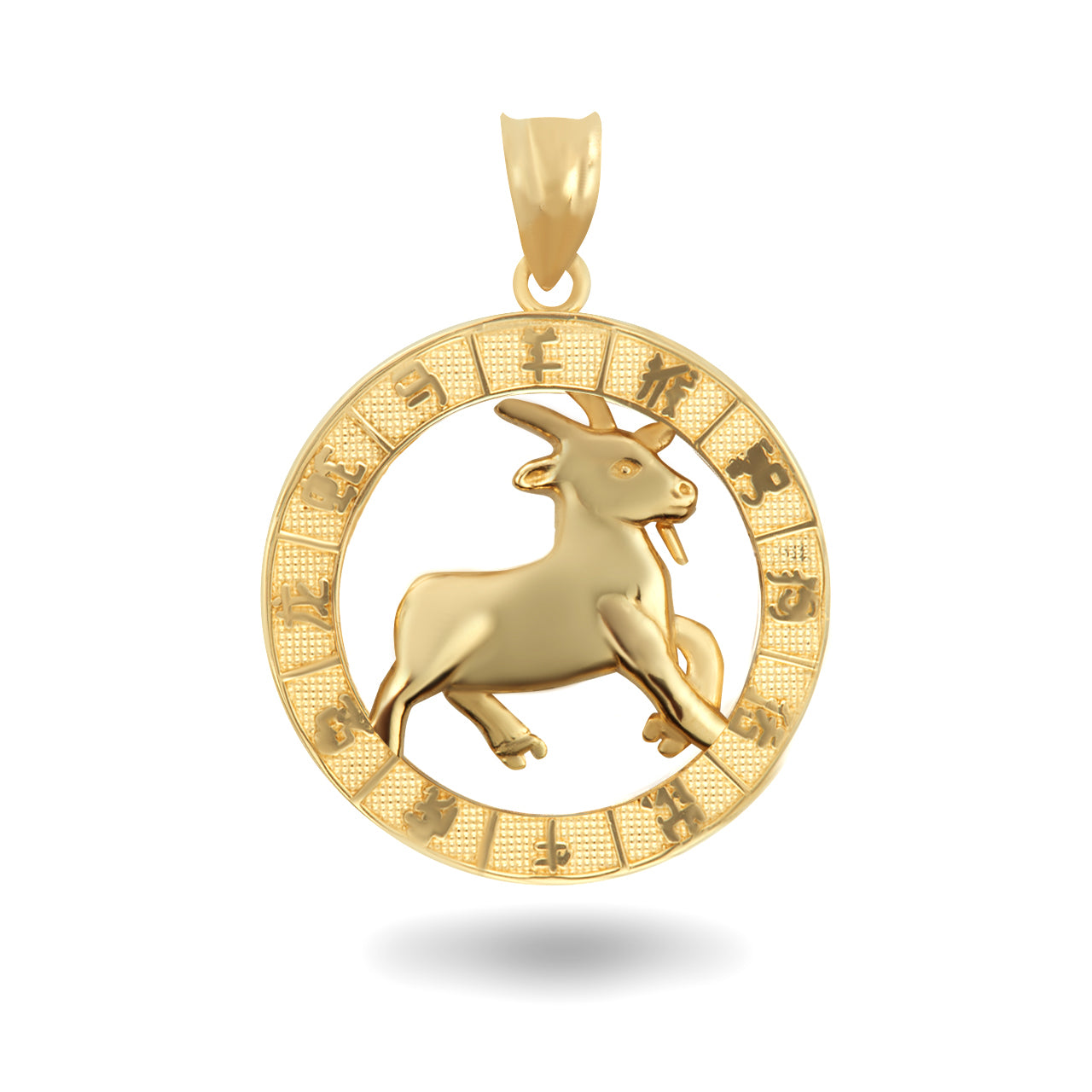 Gold Chinese New Year Zodiac Pendant Necklace, view 12