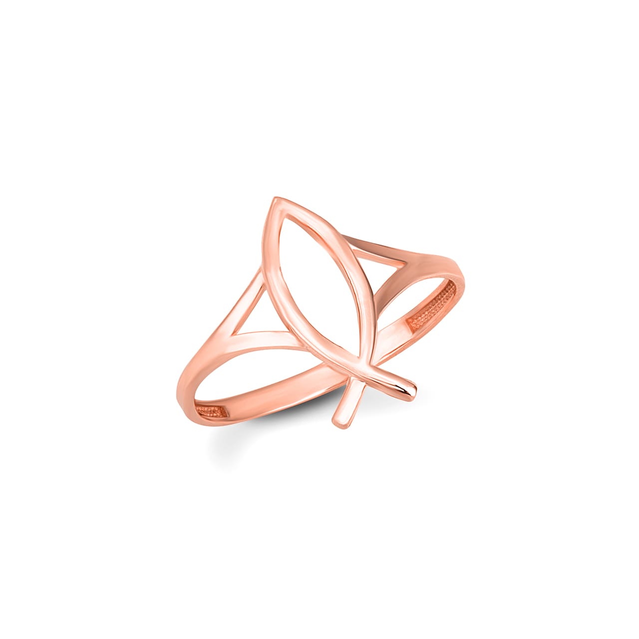 Gold Christian Fish Ichthys Ring, view 3