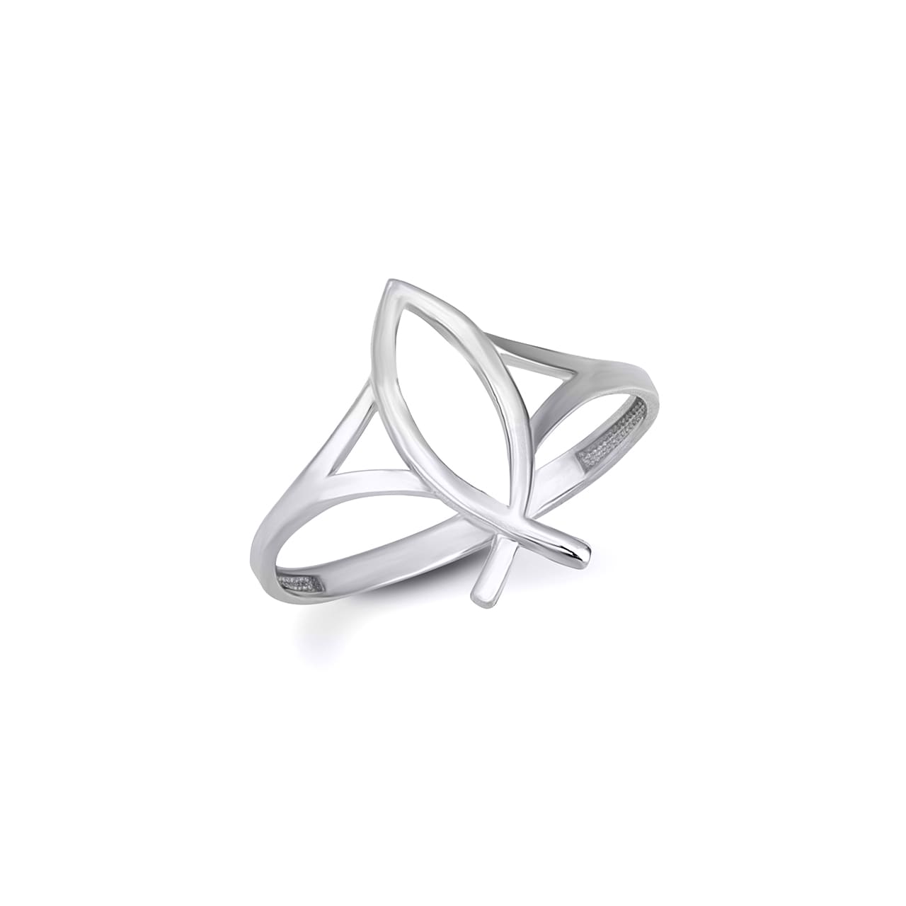 Gold Christian Fish Ichthys Ring, view 4