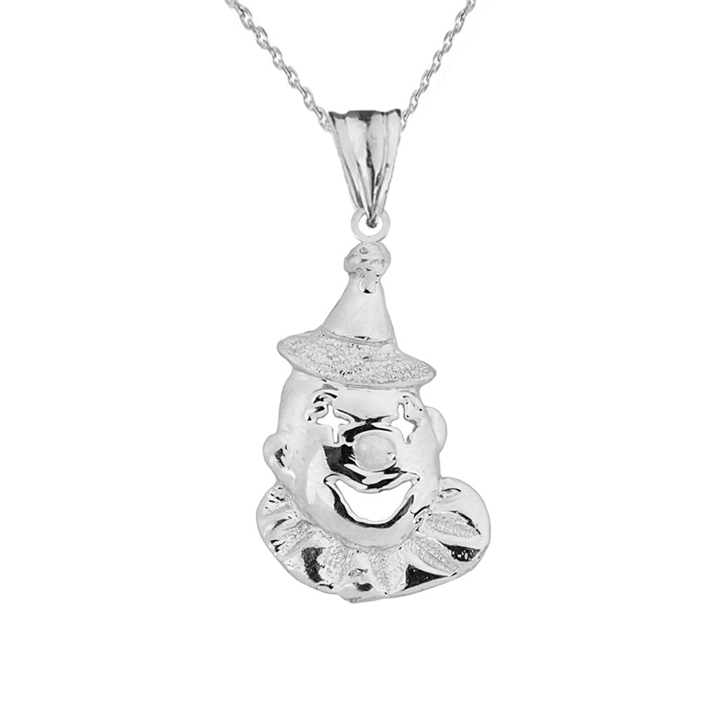 Gold Circus Clown Pendant Necklace, view 4