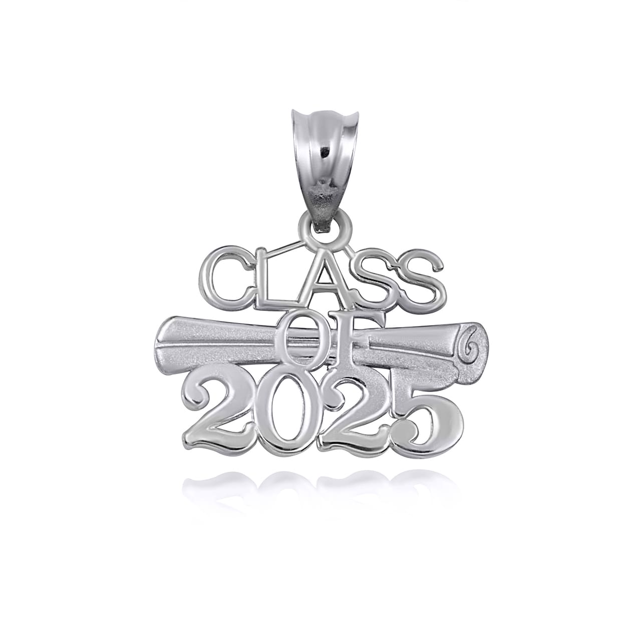 Gold Class Of 2024 to 2027 Graduation Diploma Pendant Necklace, view 10