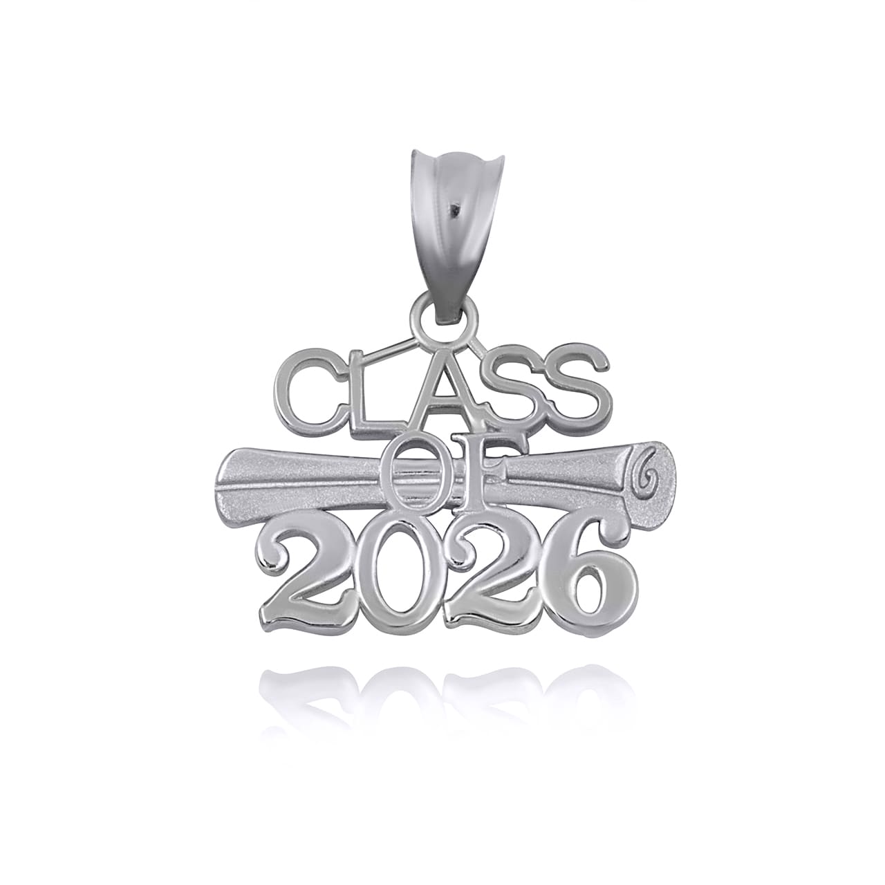 Gold Class Of 2024 to 2027 Graduation Diploma Pendant Necklace, view 11