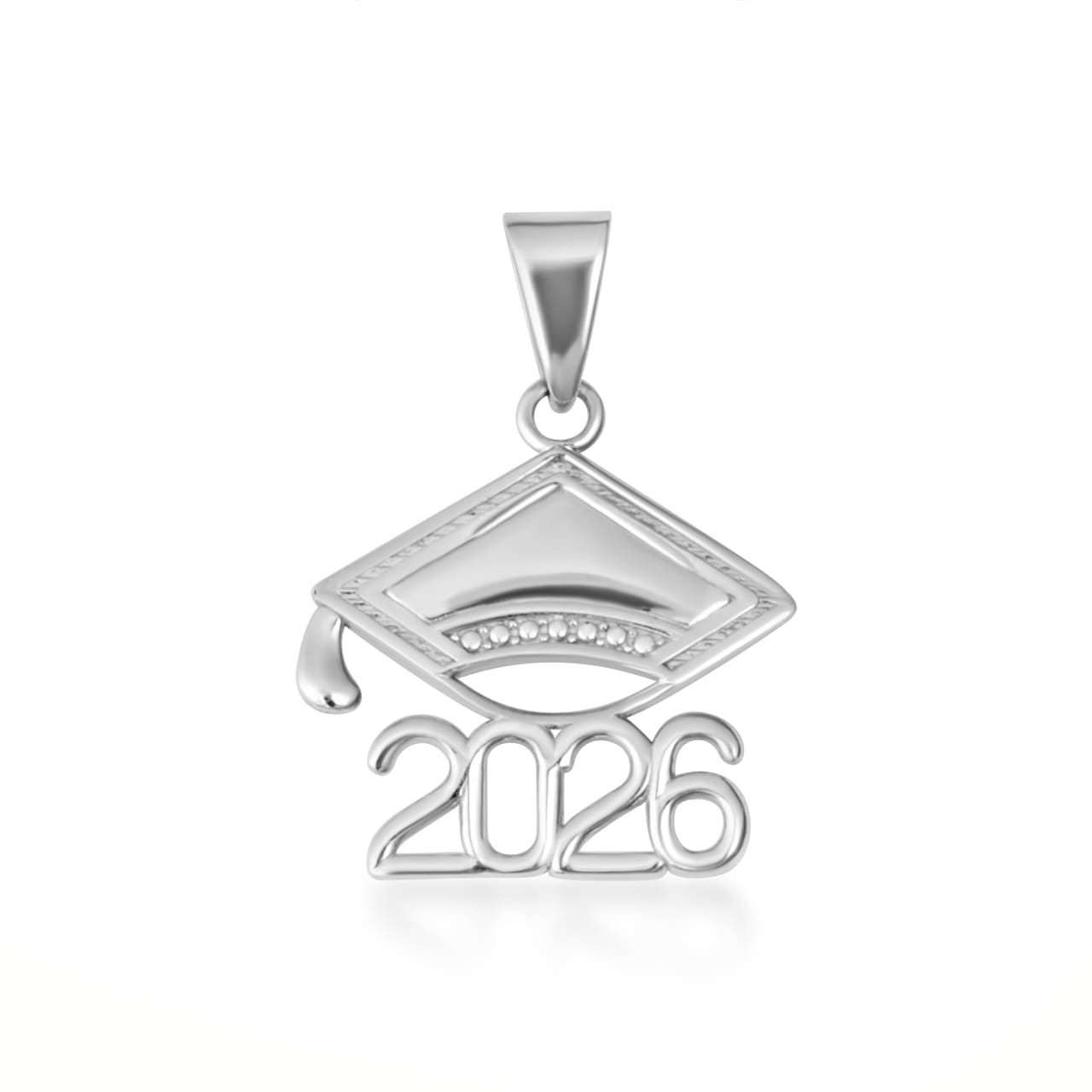 Gold Class Of 2025-2026 Graduation Cap Pendant Necklace, view 10