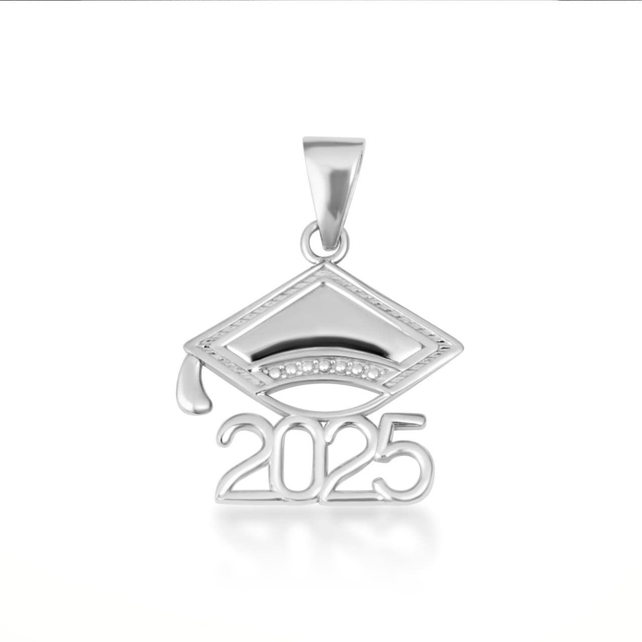 Gold Class Of 2025-2026 Graduation Cap Pendant Necklace, view 12