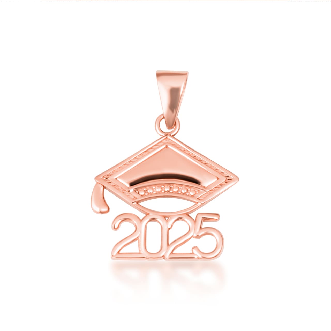 Gold Class Of 2025-2026 Graduation Cap Pendant Necklace, view 14