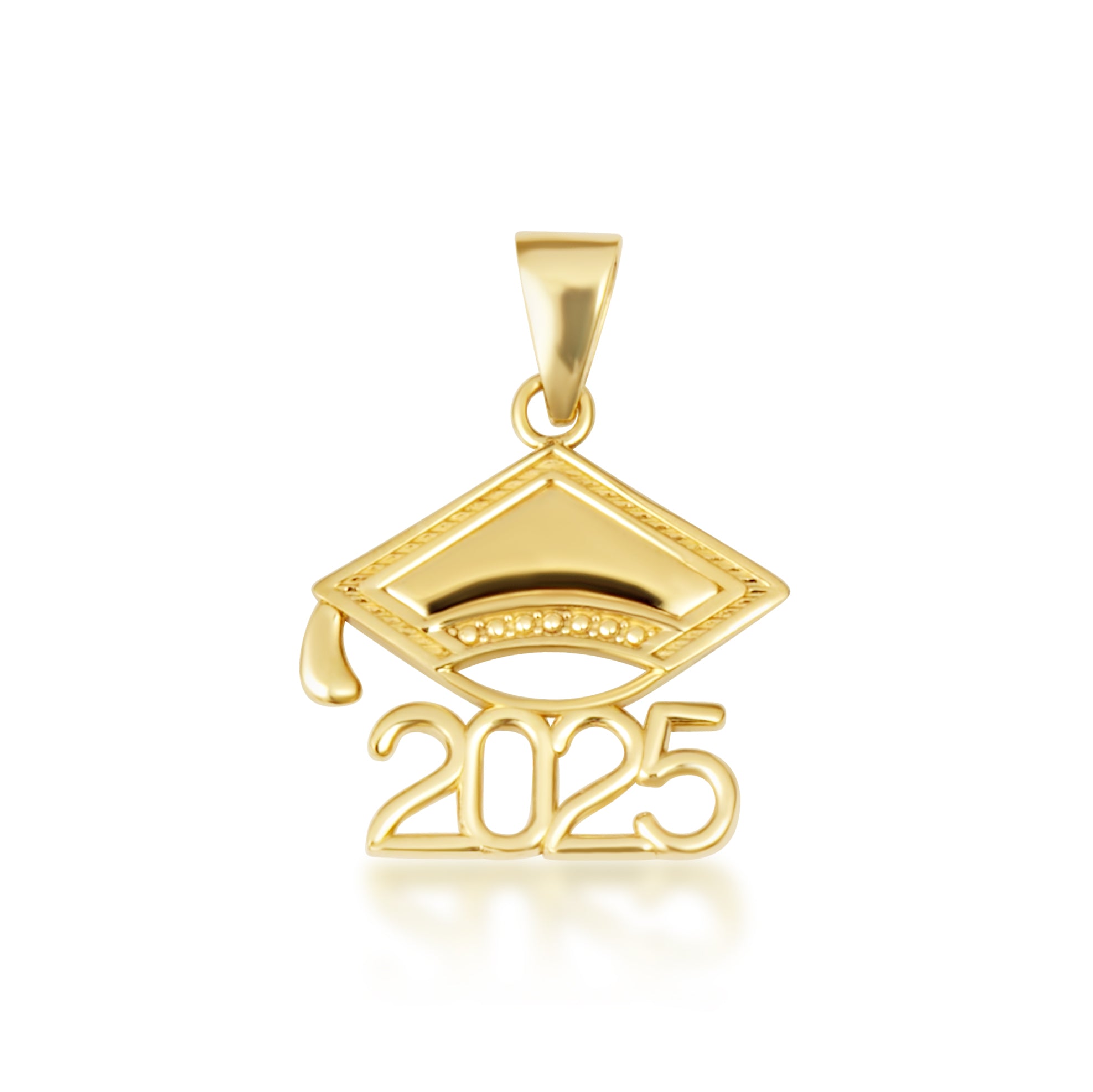 Gold Class Of 2025-2026 Graduation Cap Pendant Necklace, view 18