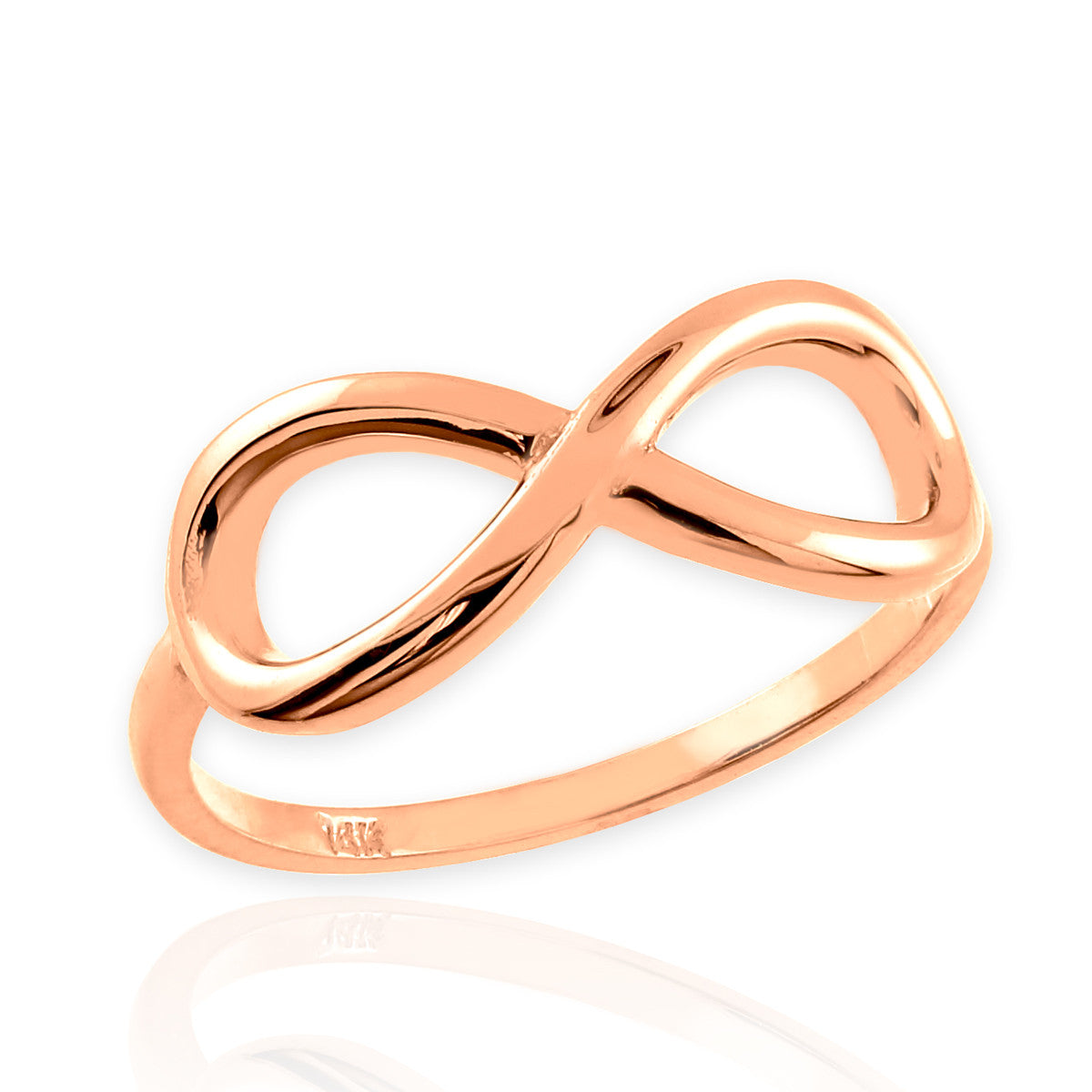 Gold Classic Infinity Ring, view 3