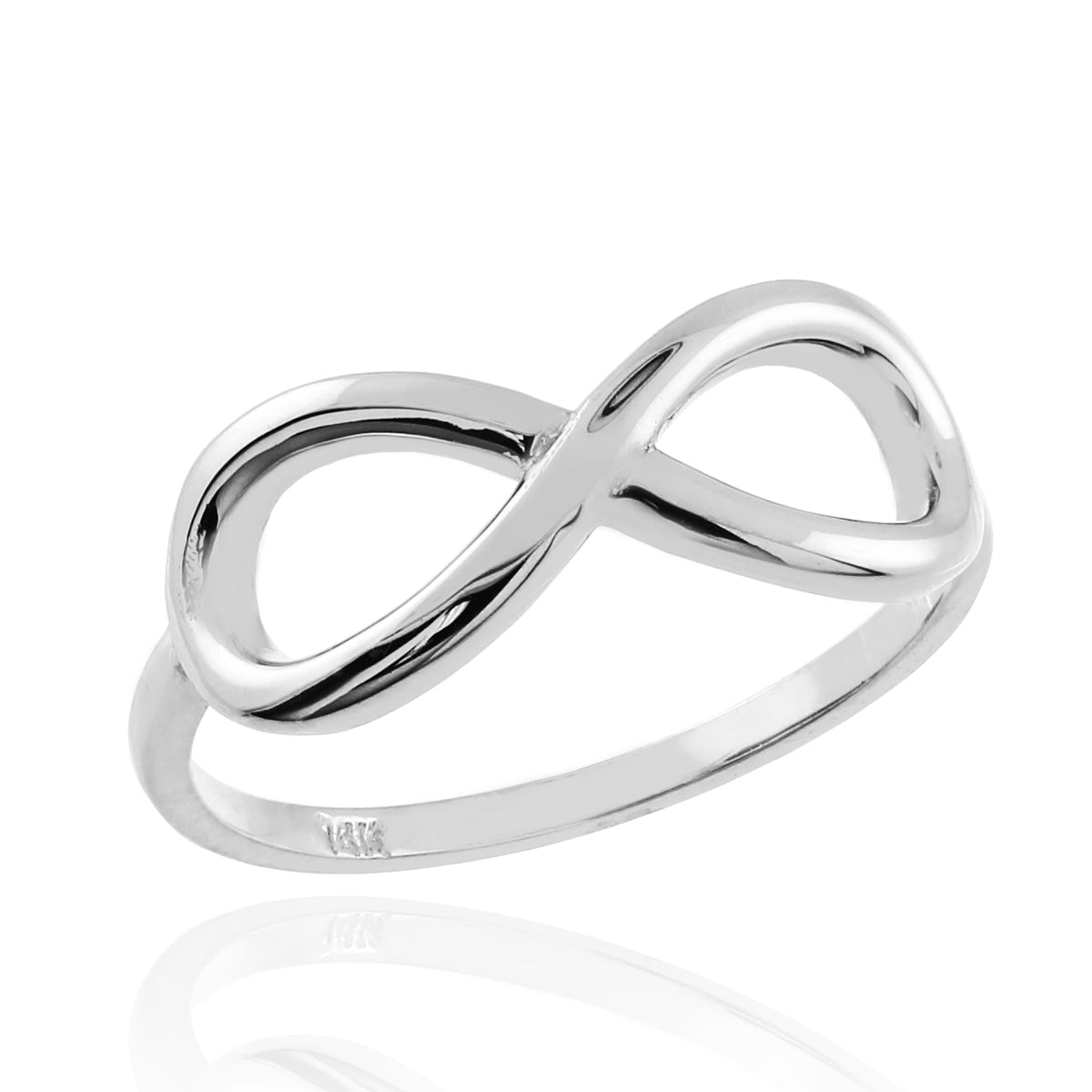 Gold Classic Infinity Ring, view 5
