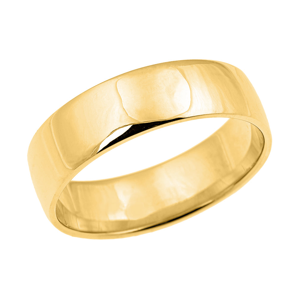 Gold Comfort Fit Classic Wedding Band - 7 MM
