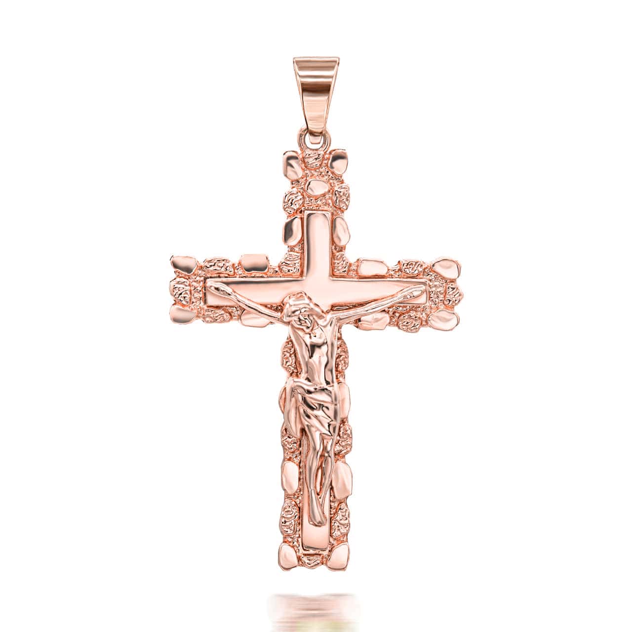 Gold Crucifix Pendant Necklace SM/LG, view 5