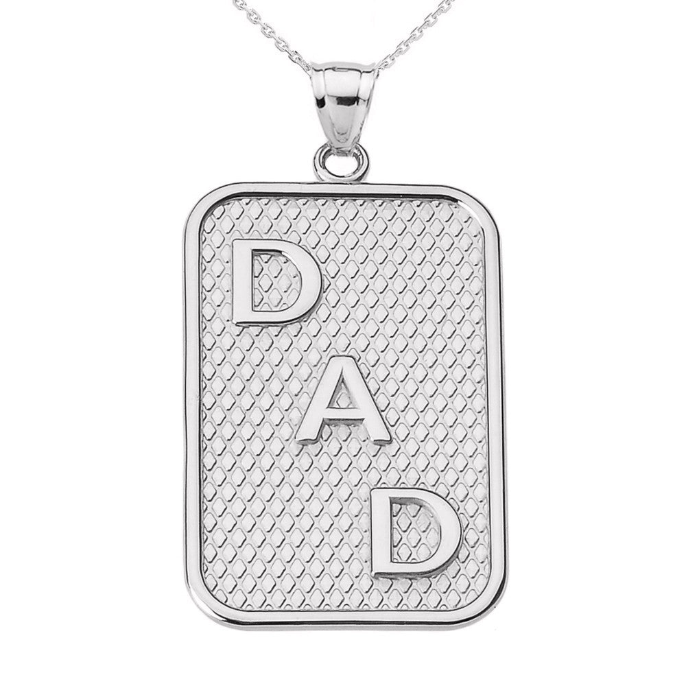Gold "DAD" Pendant Necklace, view 2