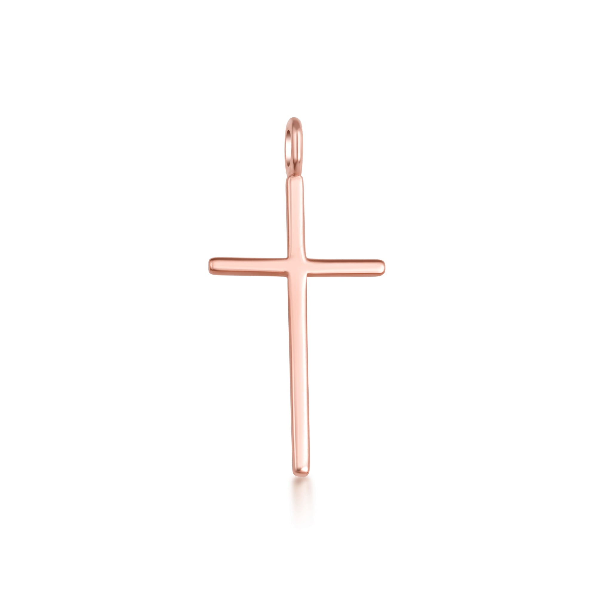 Gold Dainty Cross Necklace, view 6