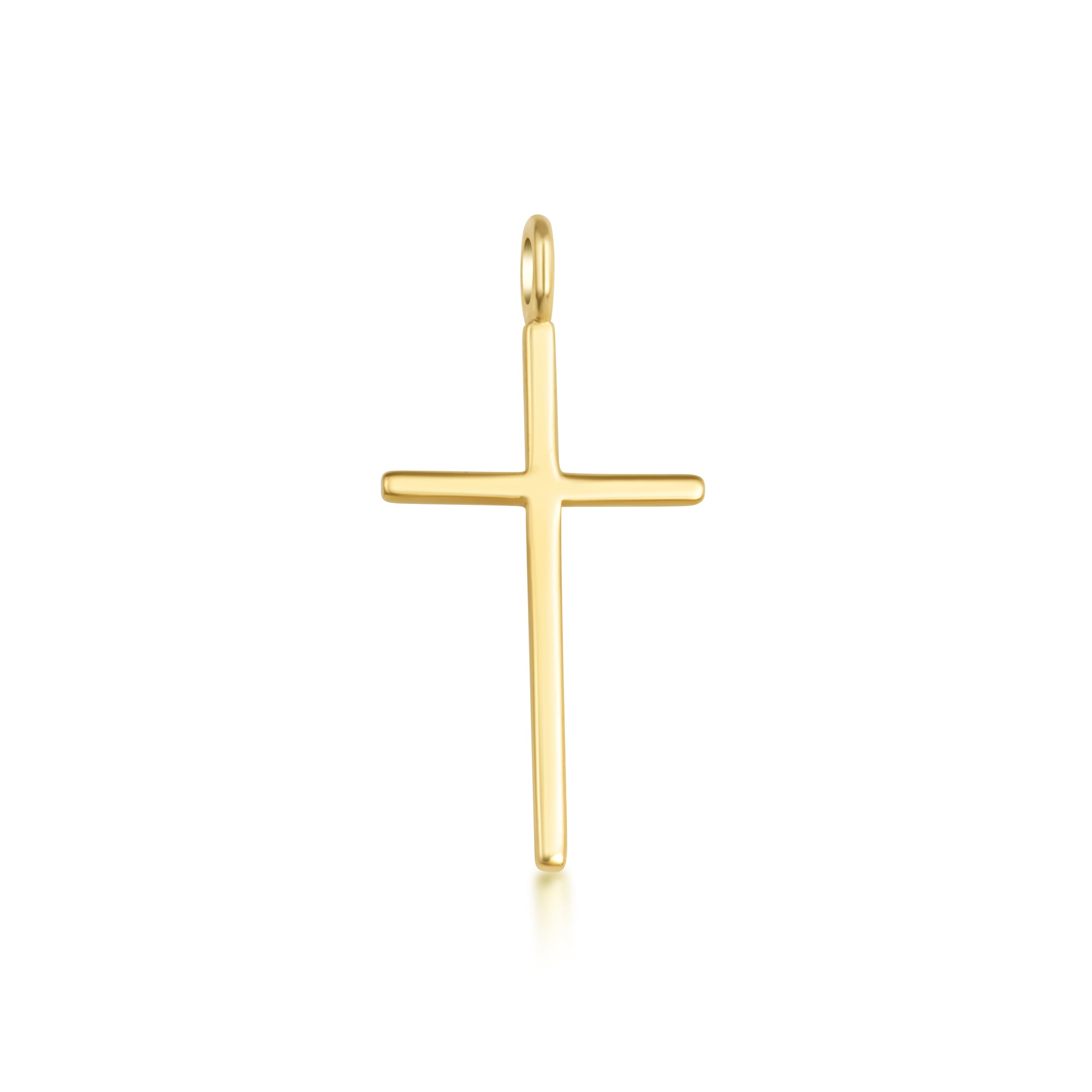 Gold Dainty Cross Necklace, view 10