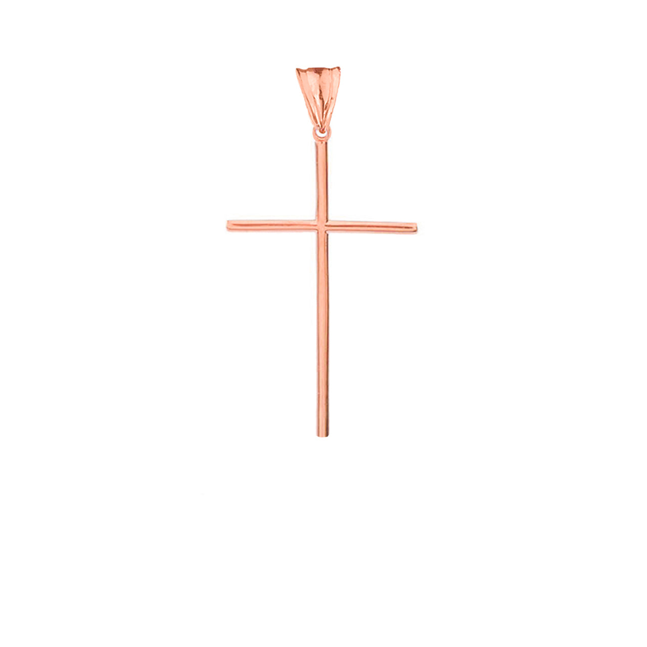Gold Dainty Cross Pendant Necklace (1.27"), view 5