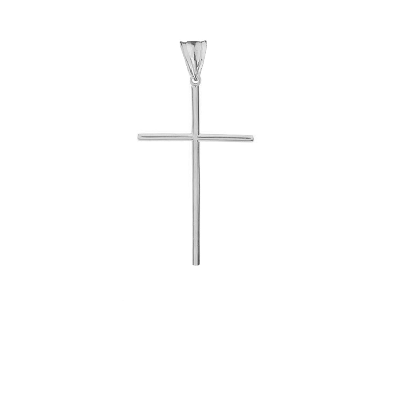 Gold Dainty Cross Pendant Necklace (1.27"), view 7