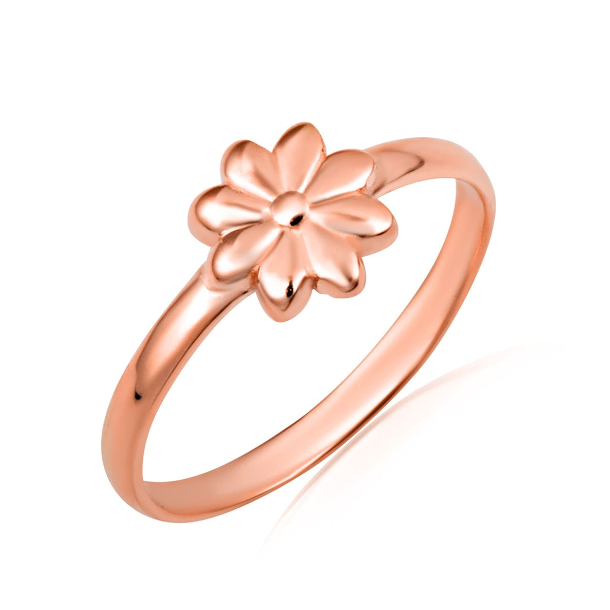Gold Daisy Flower Ring, view 3