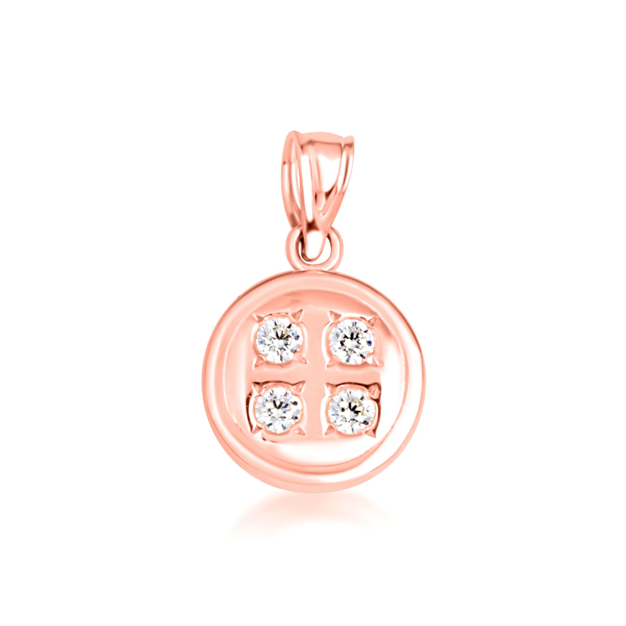 Gold Diamond Button Jewelry, view 4