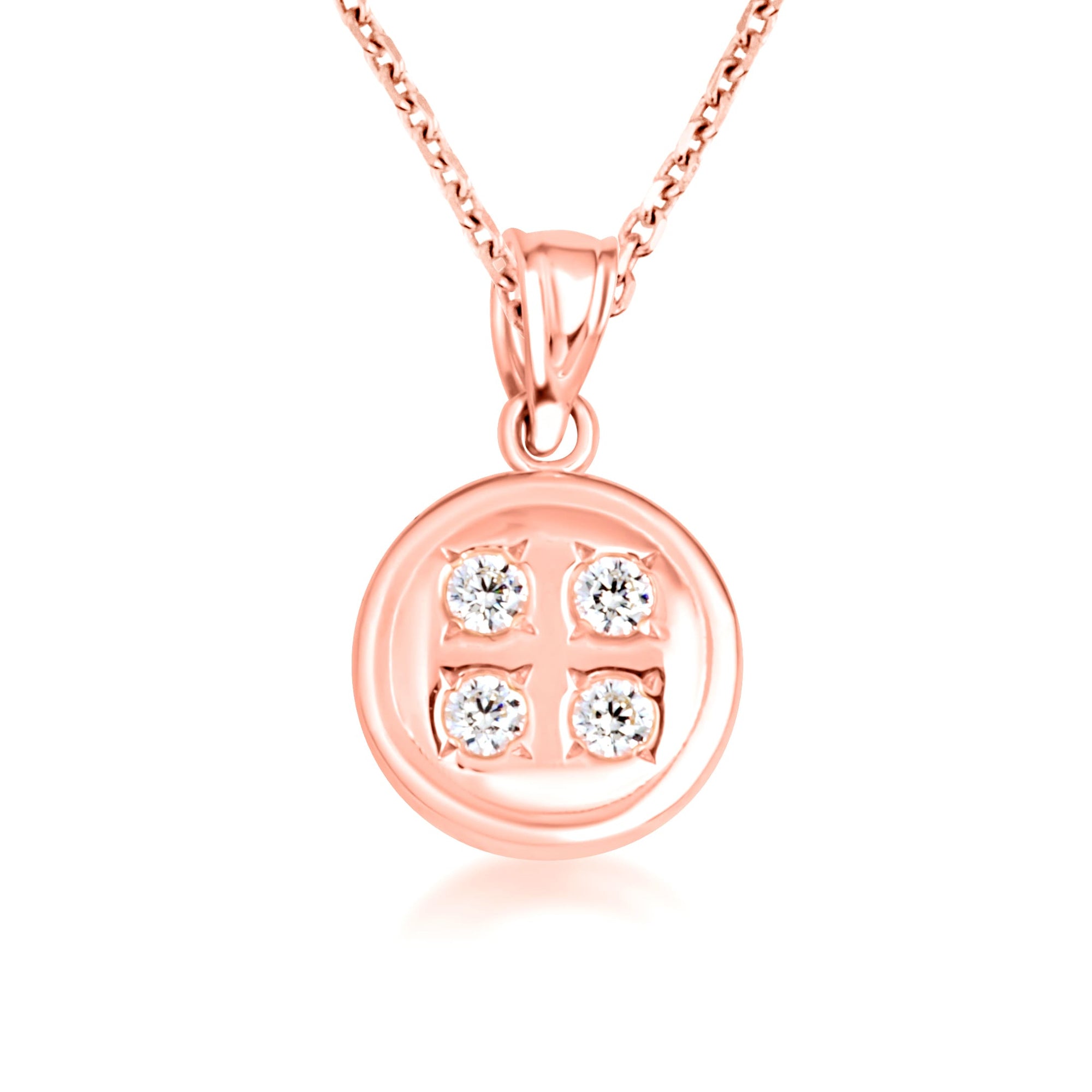 Gold Diamond Button Jewelry, view 5