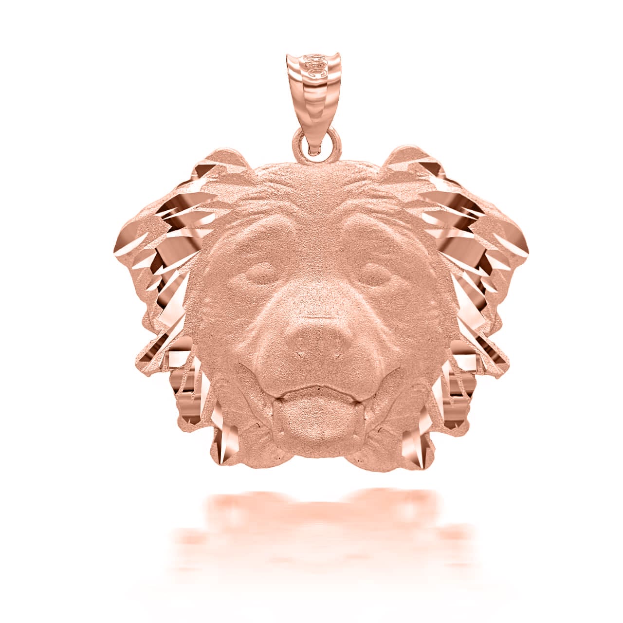 Gold Dog Australian Shepherd Pendant Necklace, view 5