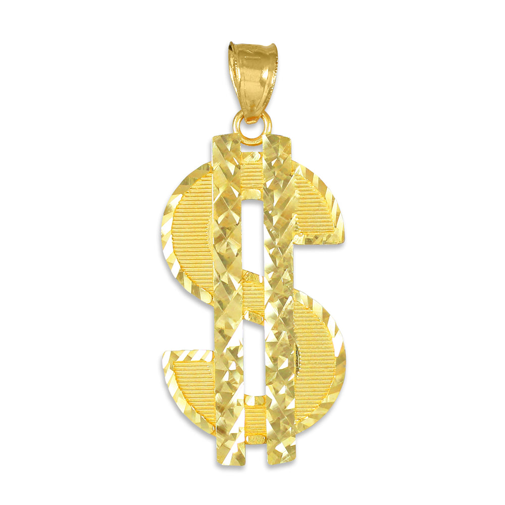 Gold Dollar Sign Pendant