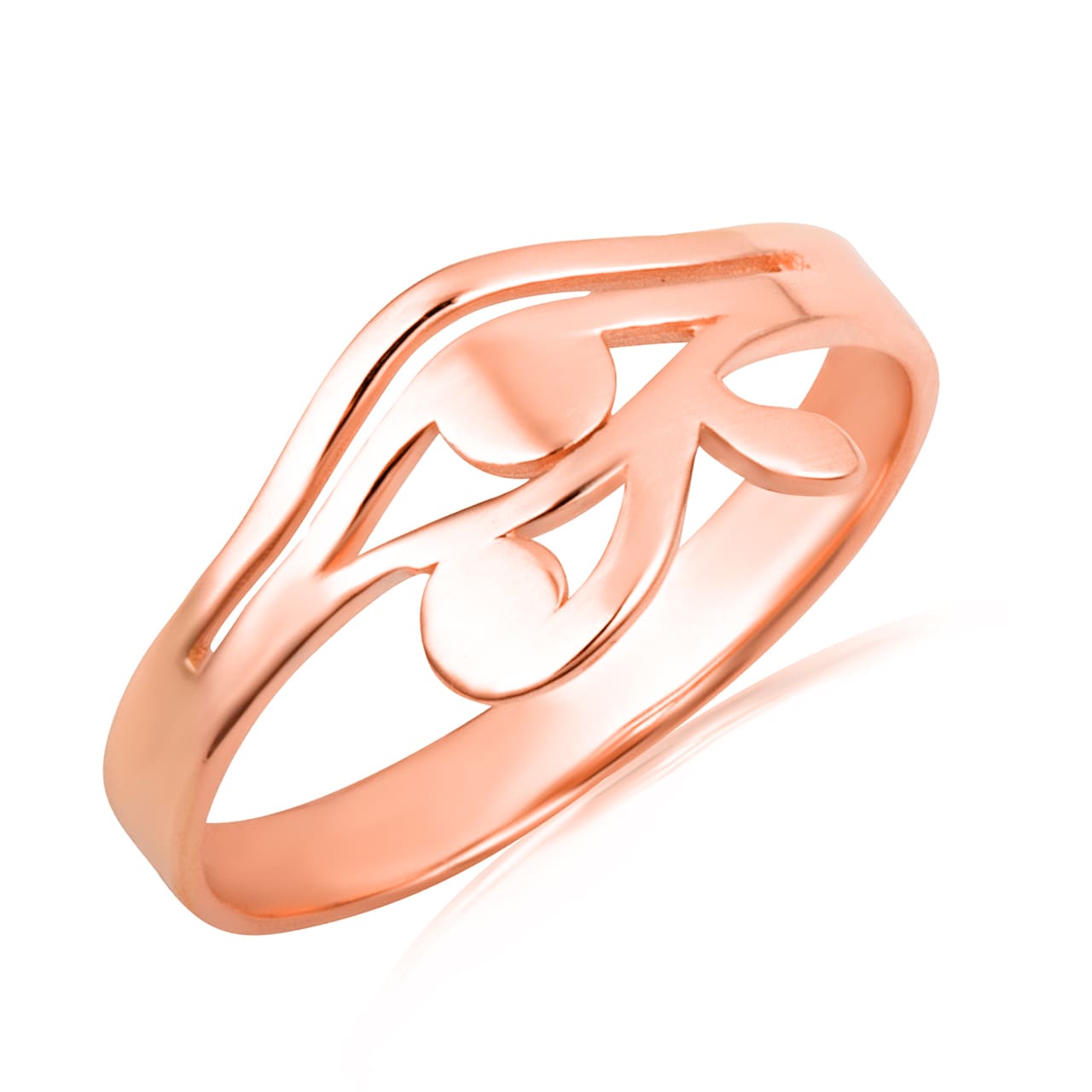 Gold Egyptian Eye Of Horus Wadjet Ring, view 4