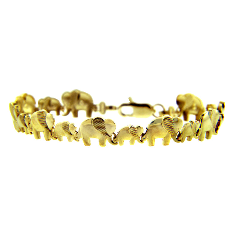 Gold Elephant March Bracelet, view 2